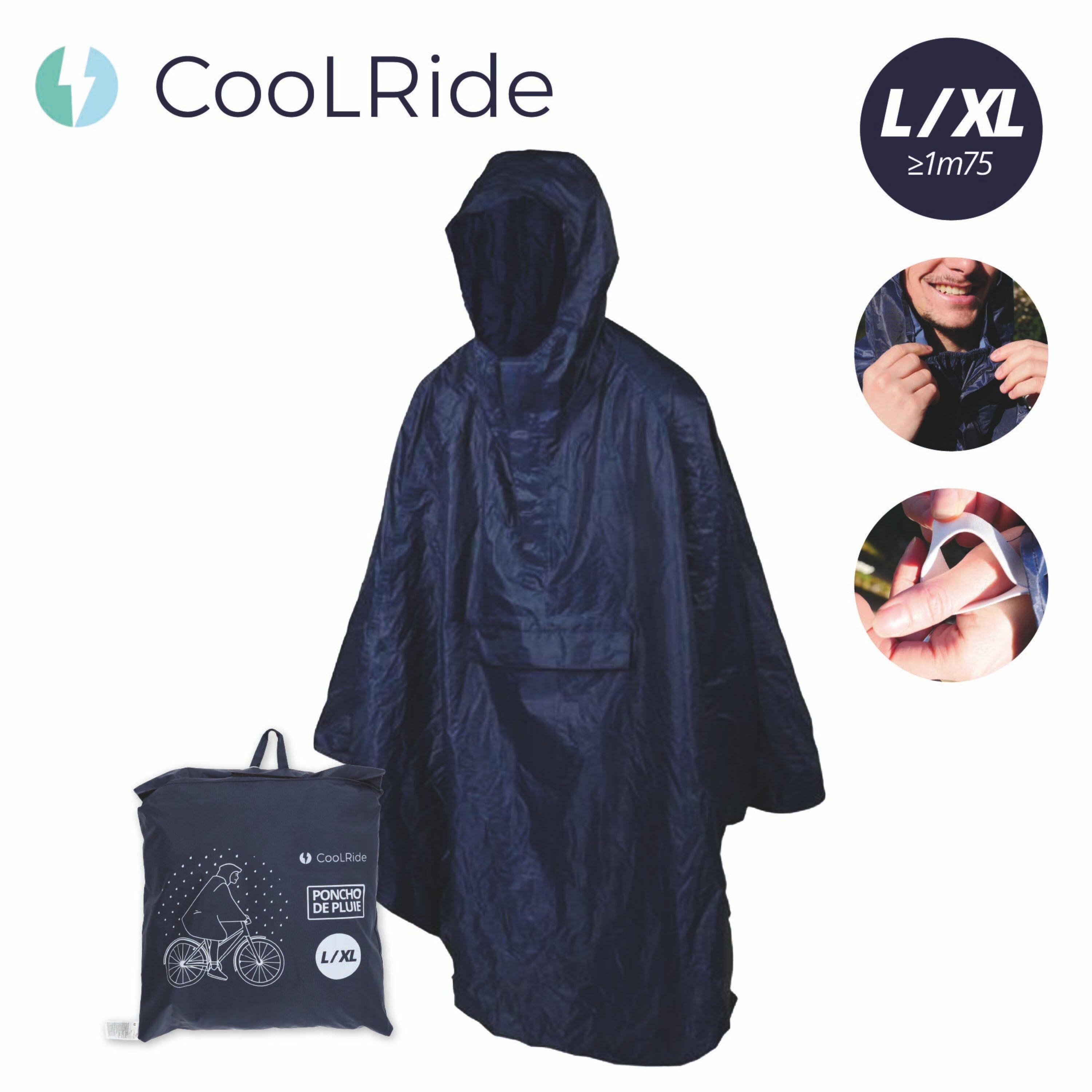 Cape de Pluie Vélo Imperméable Bleu Marine L/XL 2/7