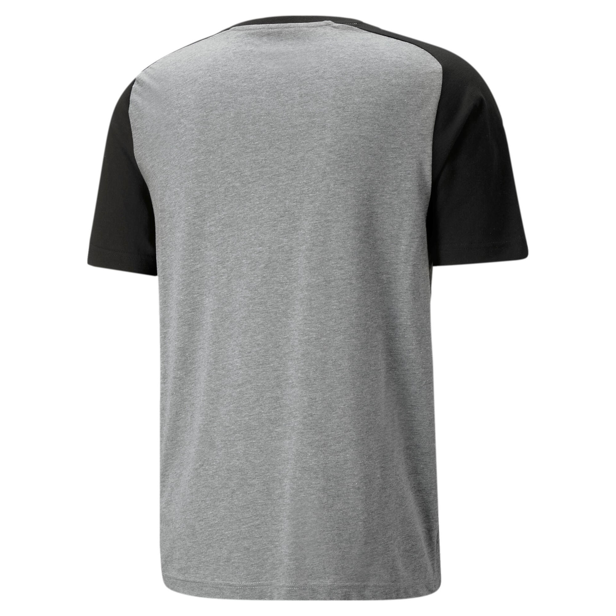 T-shirt PUMA Teamcup Casuals pour homme en gris Erica, taille M 2/6