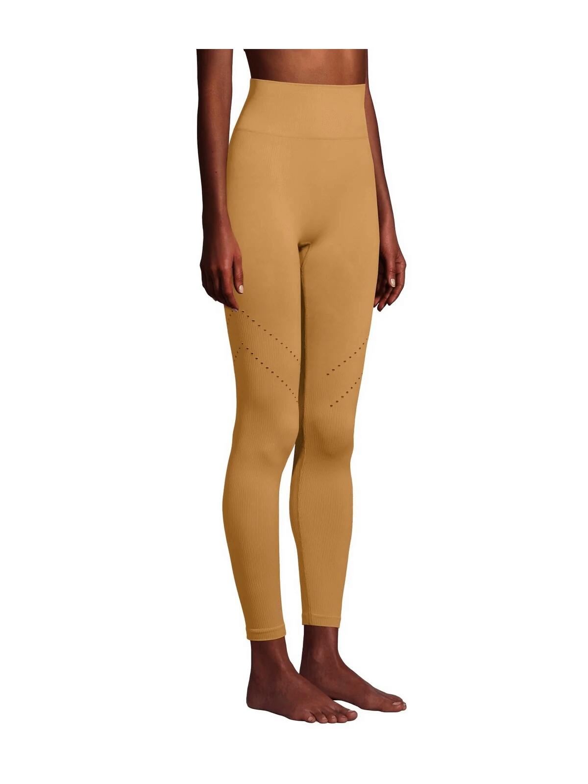 Leggings Casall de cintura alta sin costuras para mujer, dorados 3/4