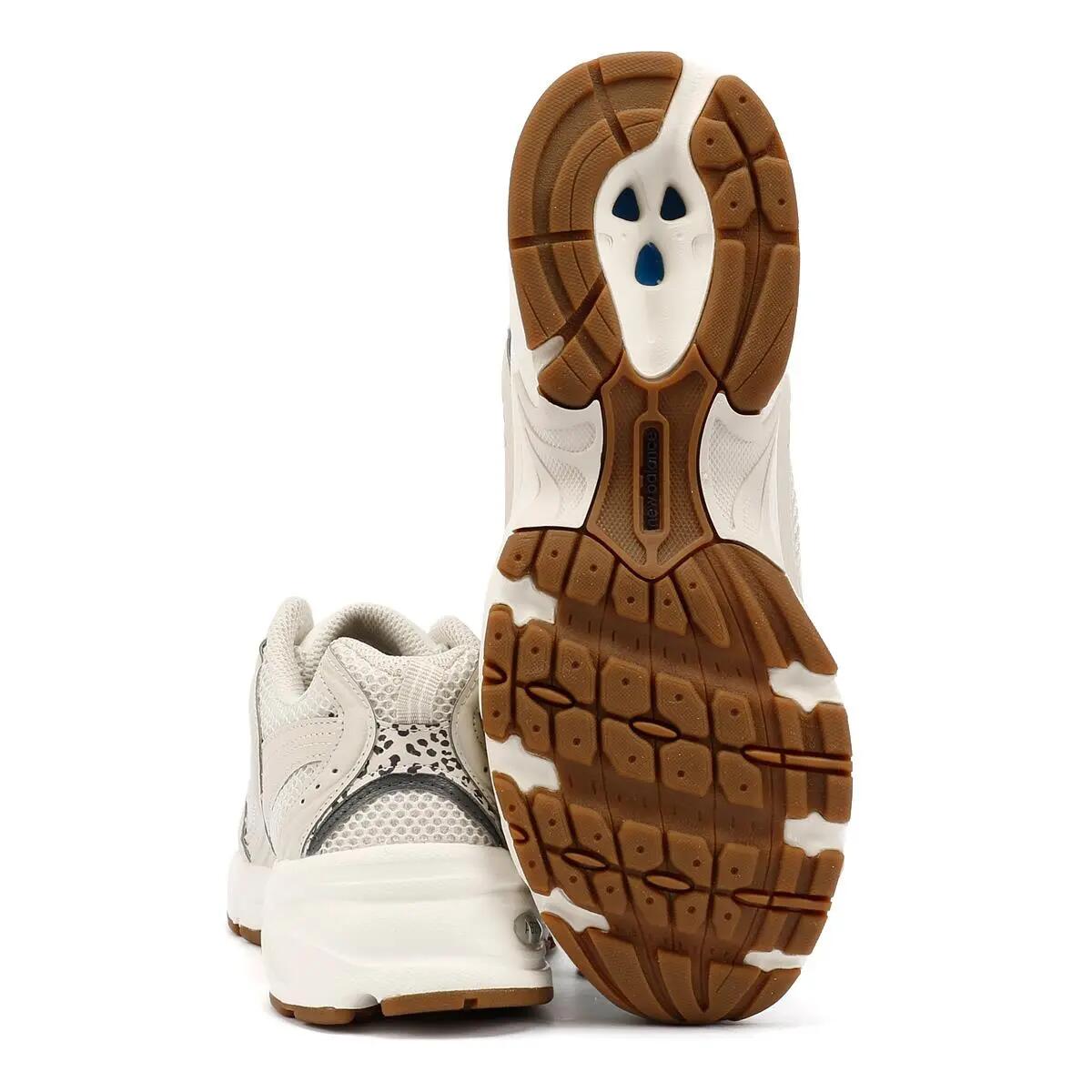 New Balance 530 White/Animal Print Trainers 4/6