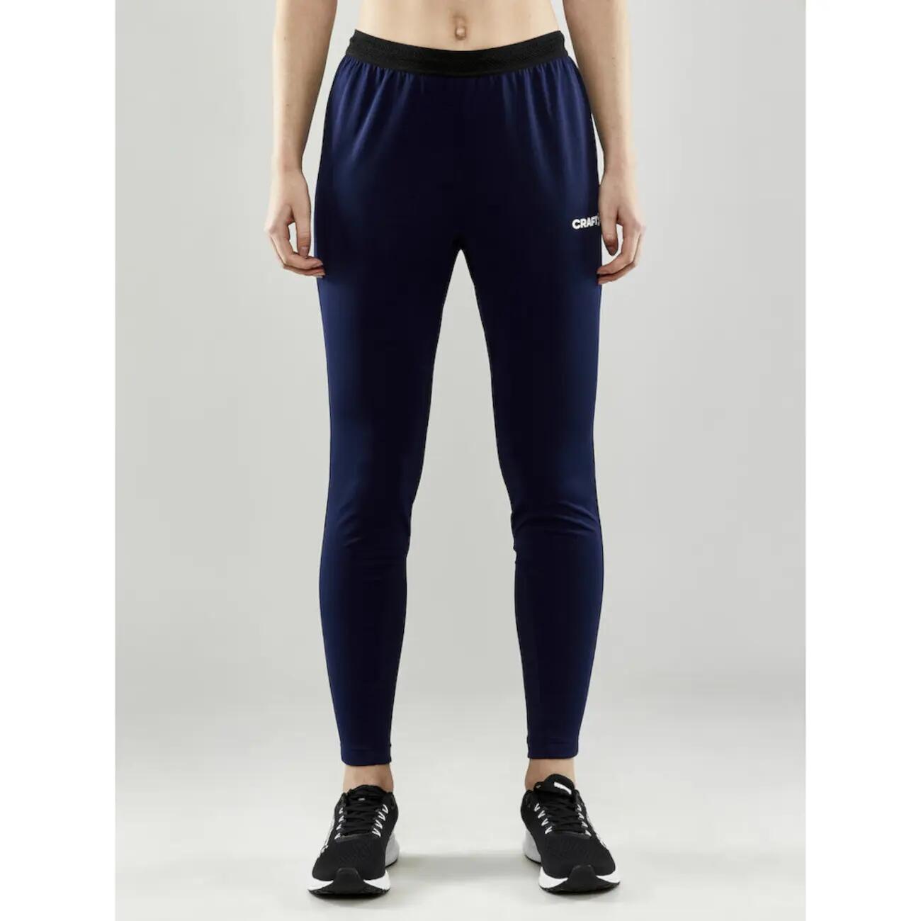 pantalon training femme slim en polyester recyclé - marine 3/6