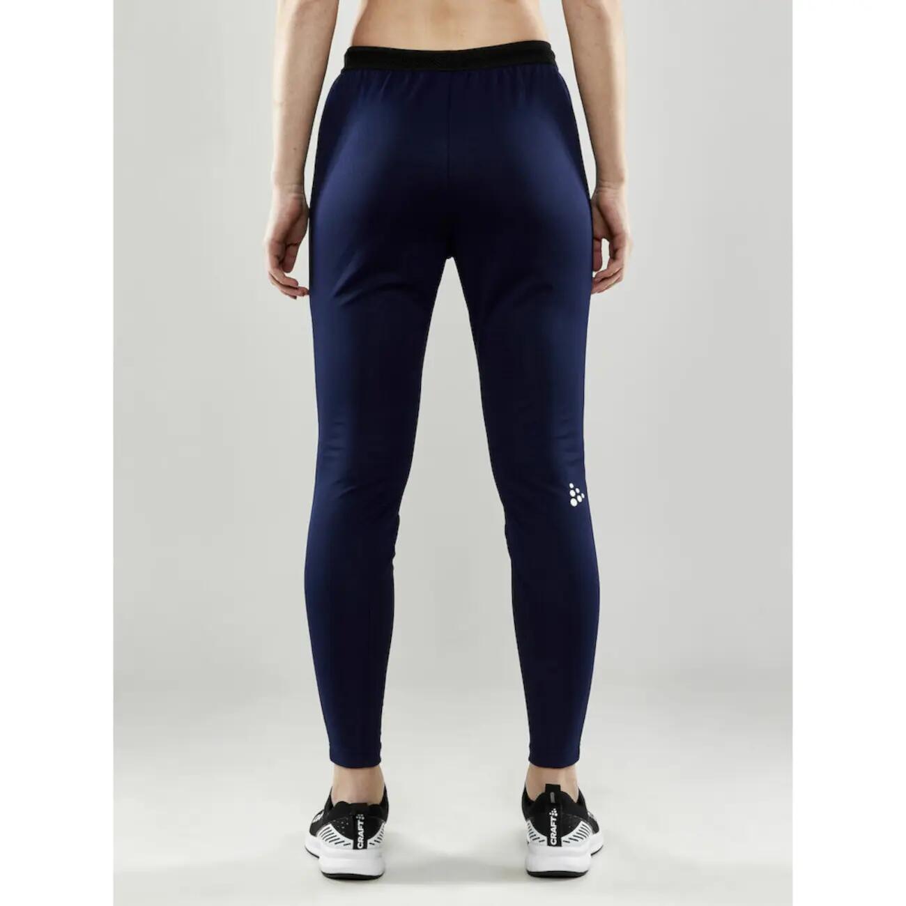 pantalon training femme slim en polyester recyclé - marine 4/6