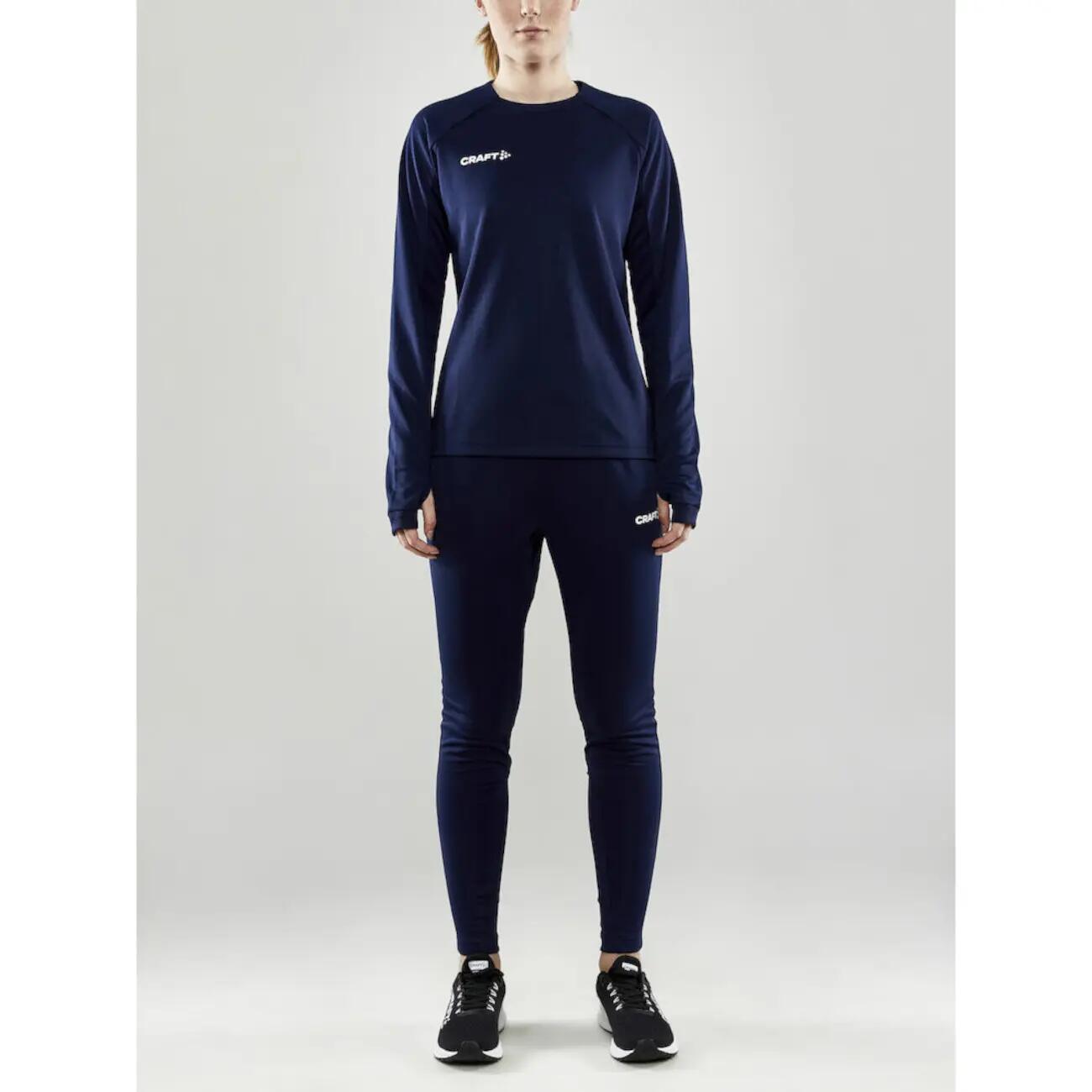 pantalon training femme slim en polyester recyclé - marine 6/6