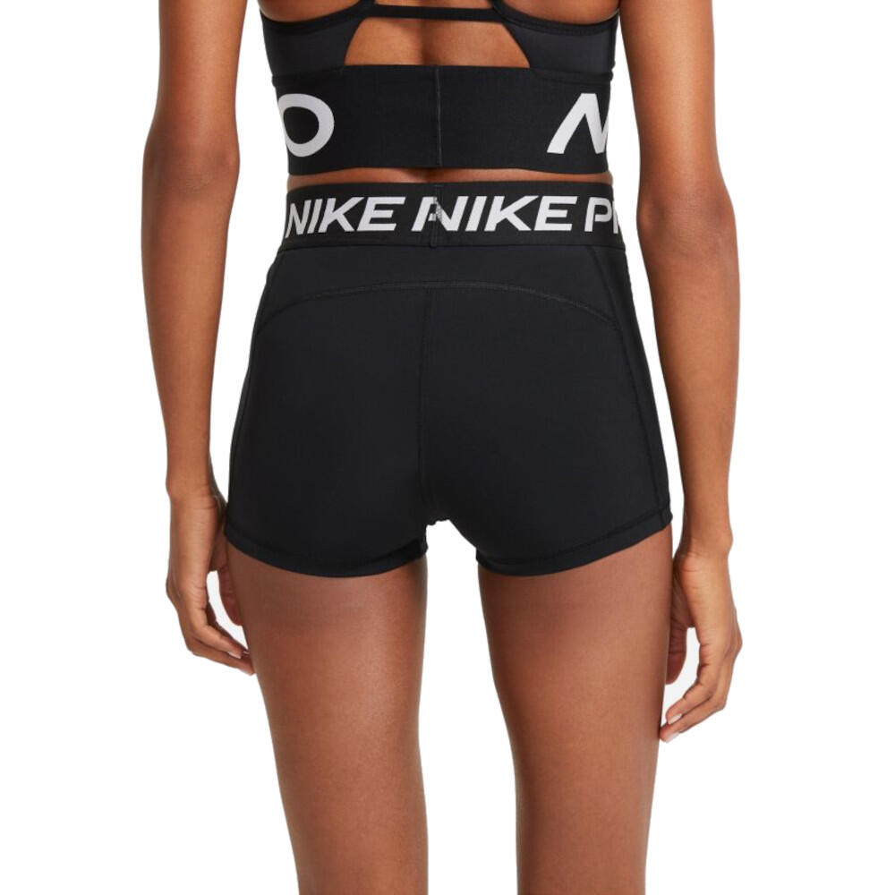 Pantaloncini da palestra donna nike nero 2/6