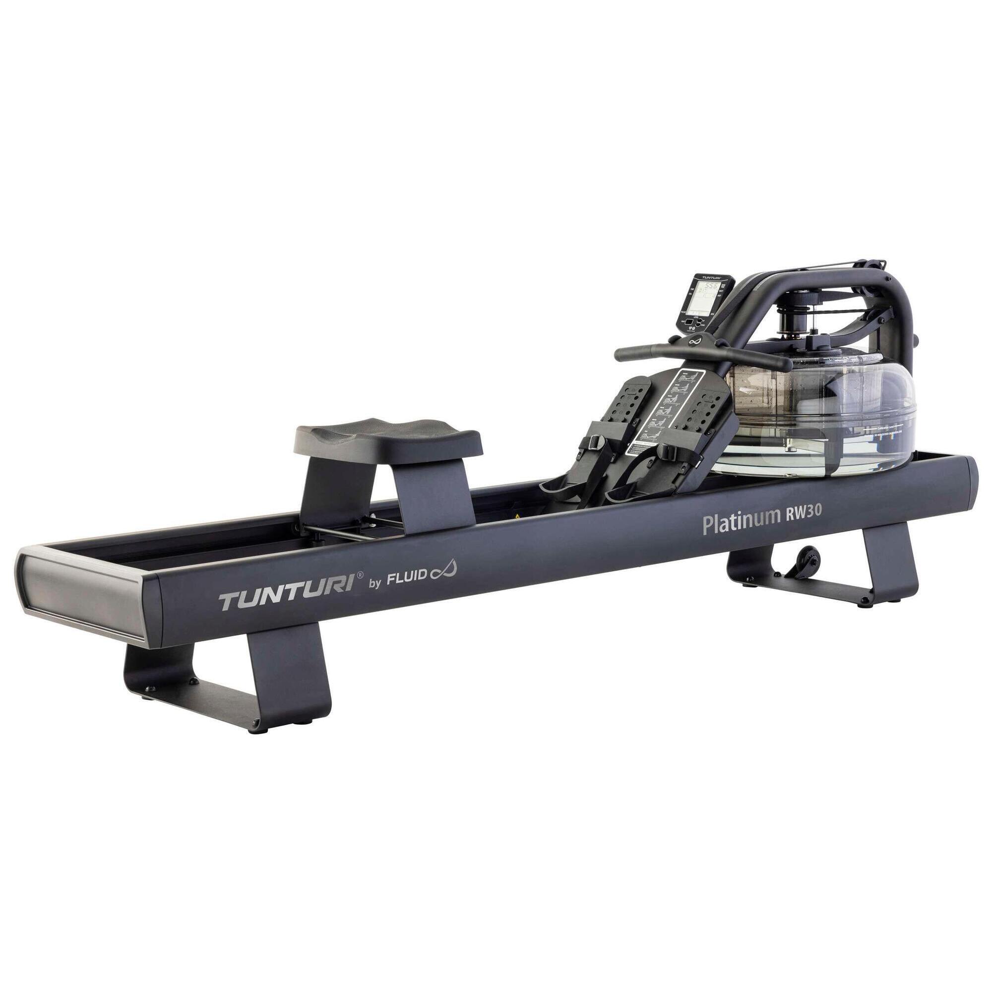 Tunturi - Rameur - 10 Niveaux De Résistance À L'Eau - Pour La Maison - Platinum Rw30 - Rameur - Noir - No Size - Decathlon