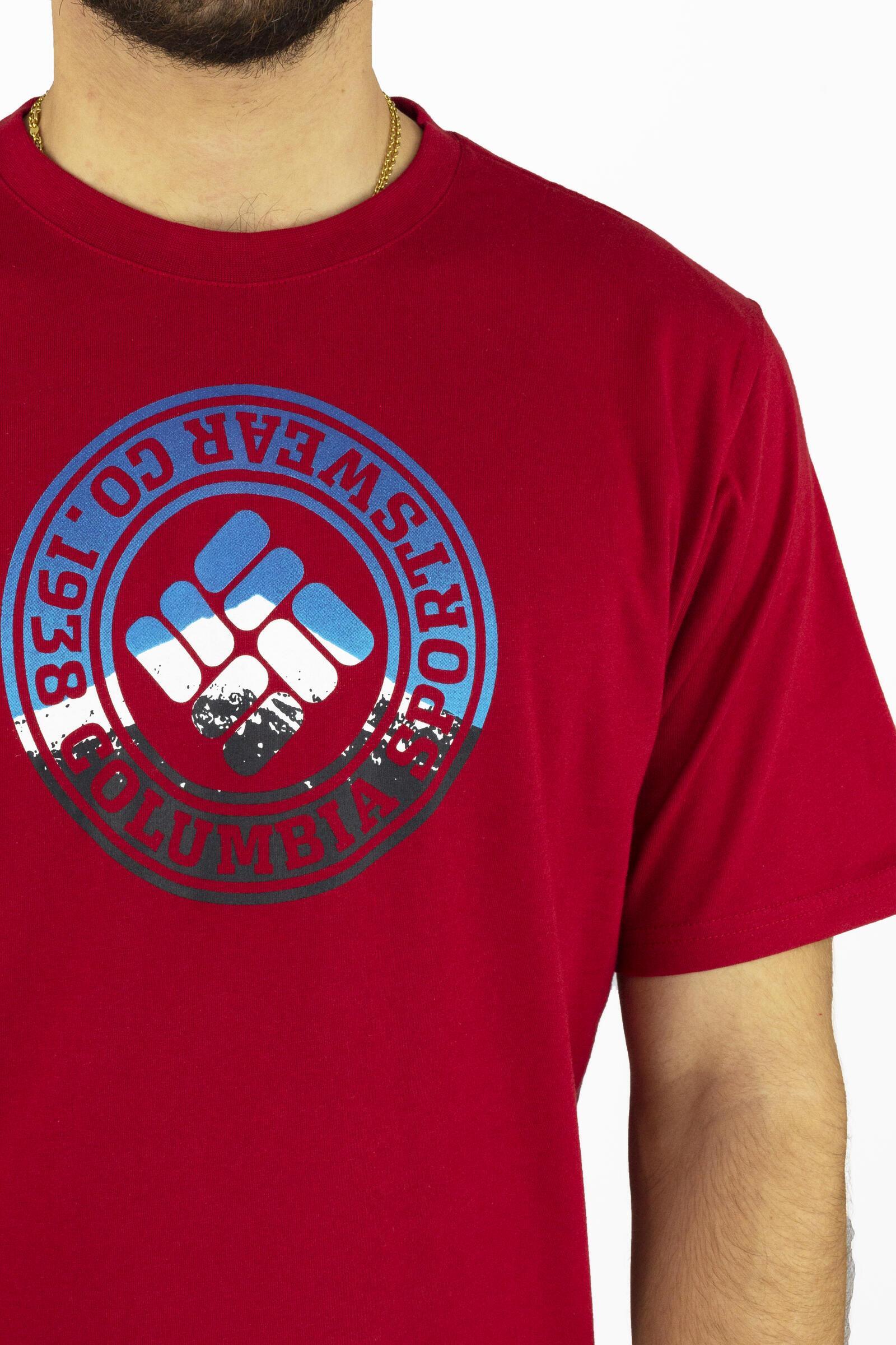 Columbia Camiseta De Manga Corta Csc Tried And True Rojo 4/4