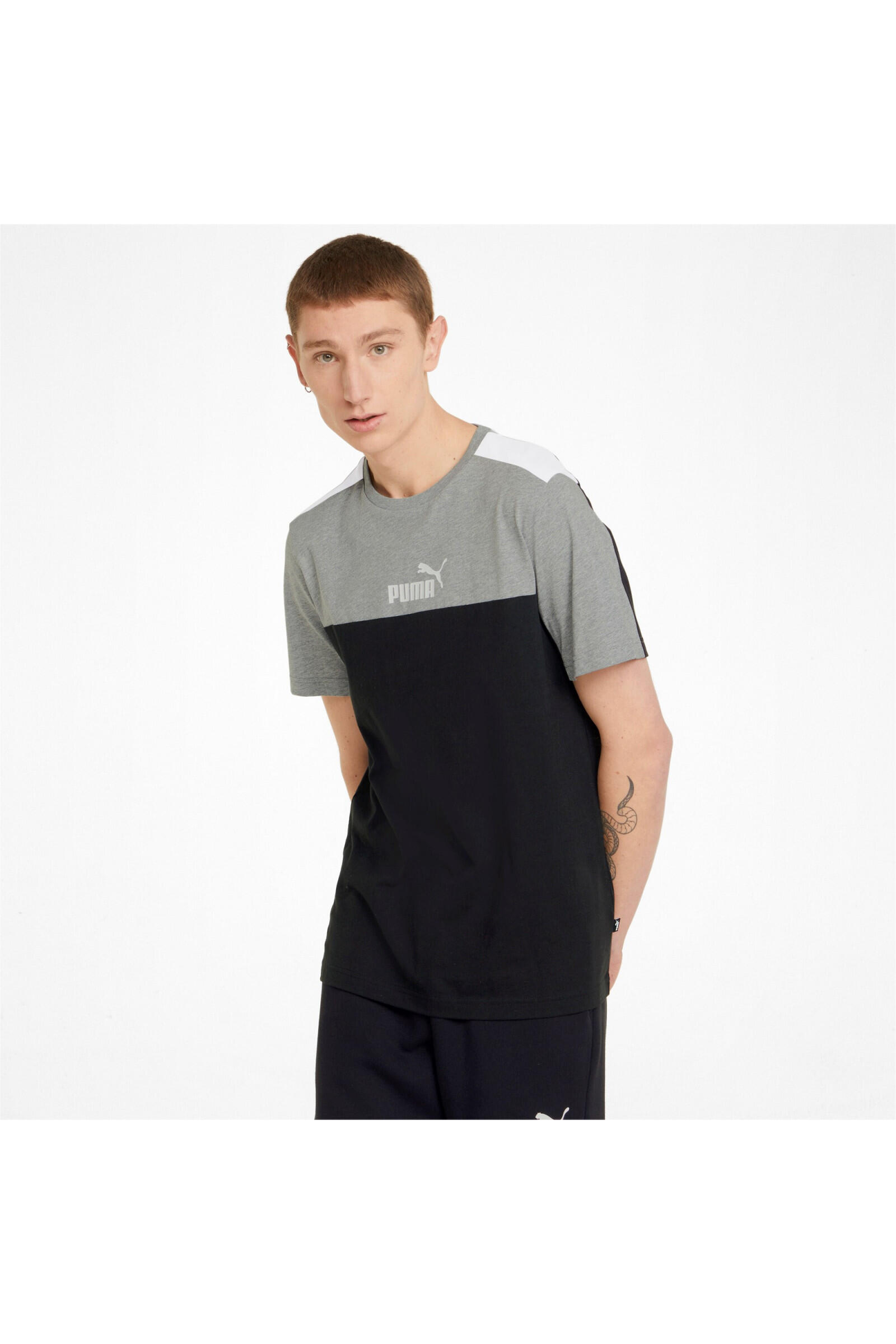 Puma Ess+ Block Tee Negro 3/5