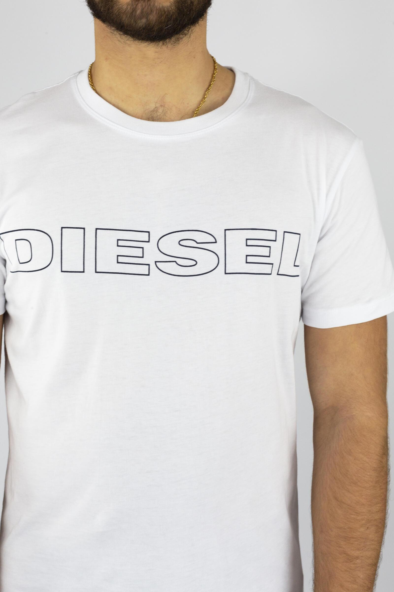 Diesel Camiseta De Manga Corta Umlt-jake Blanco 4/4