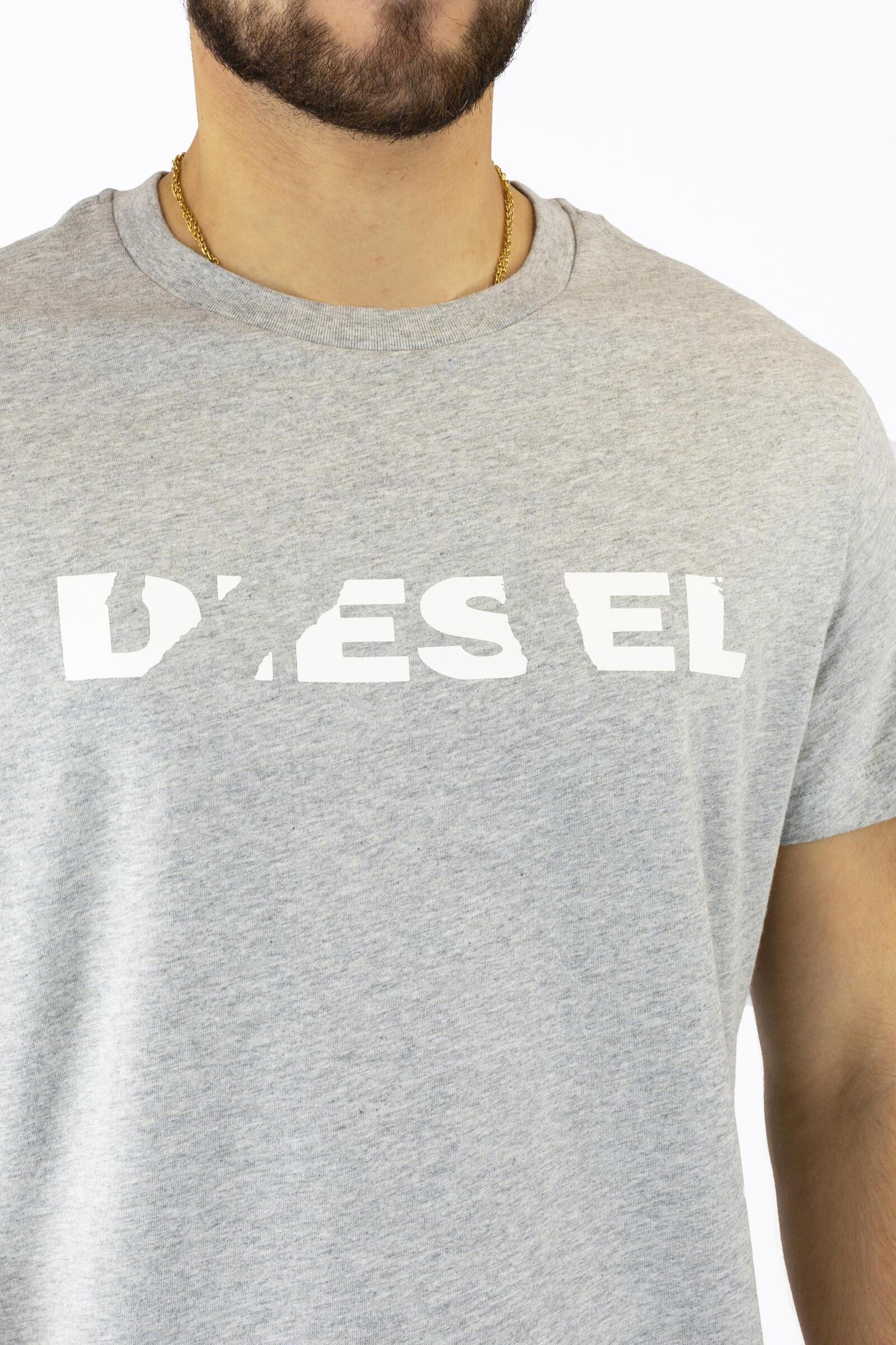 Diesel Camiseta De Manga Corta T-diego-brok Gris 4/4