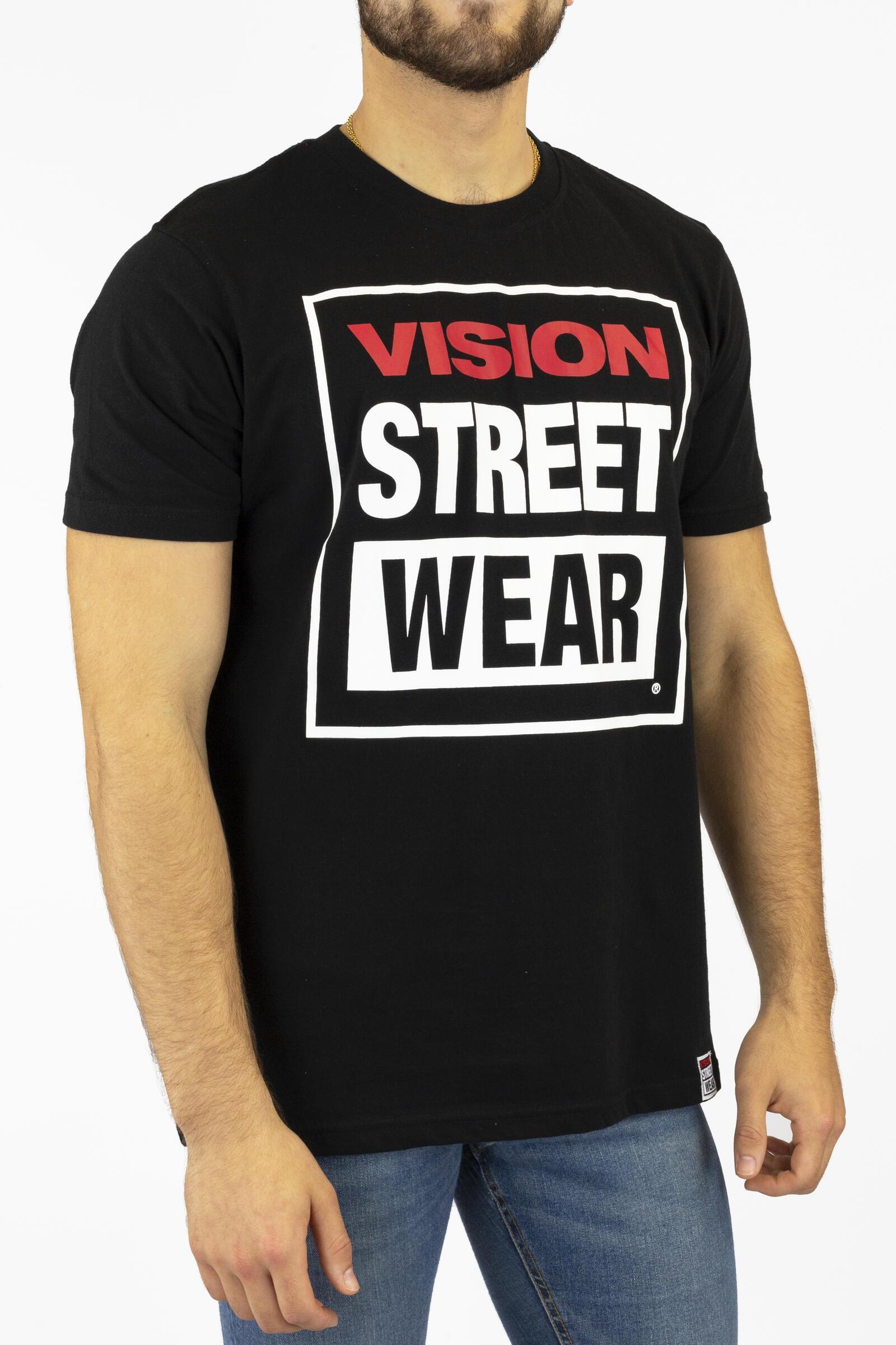 Vision Camiseta De Manga Corta Street Wear Negro 2/4