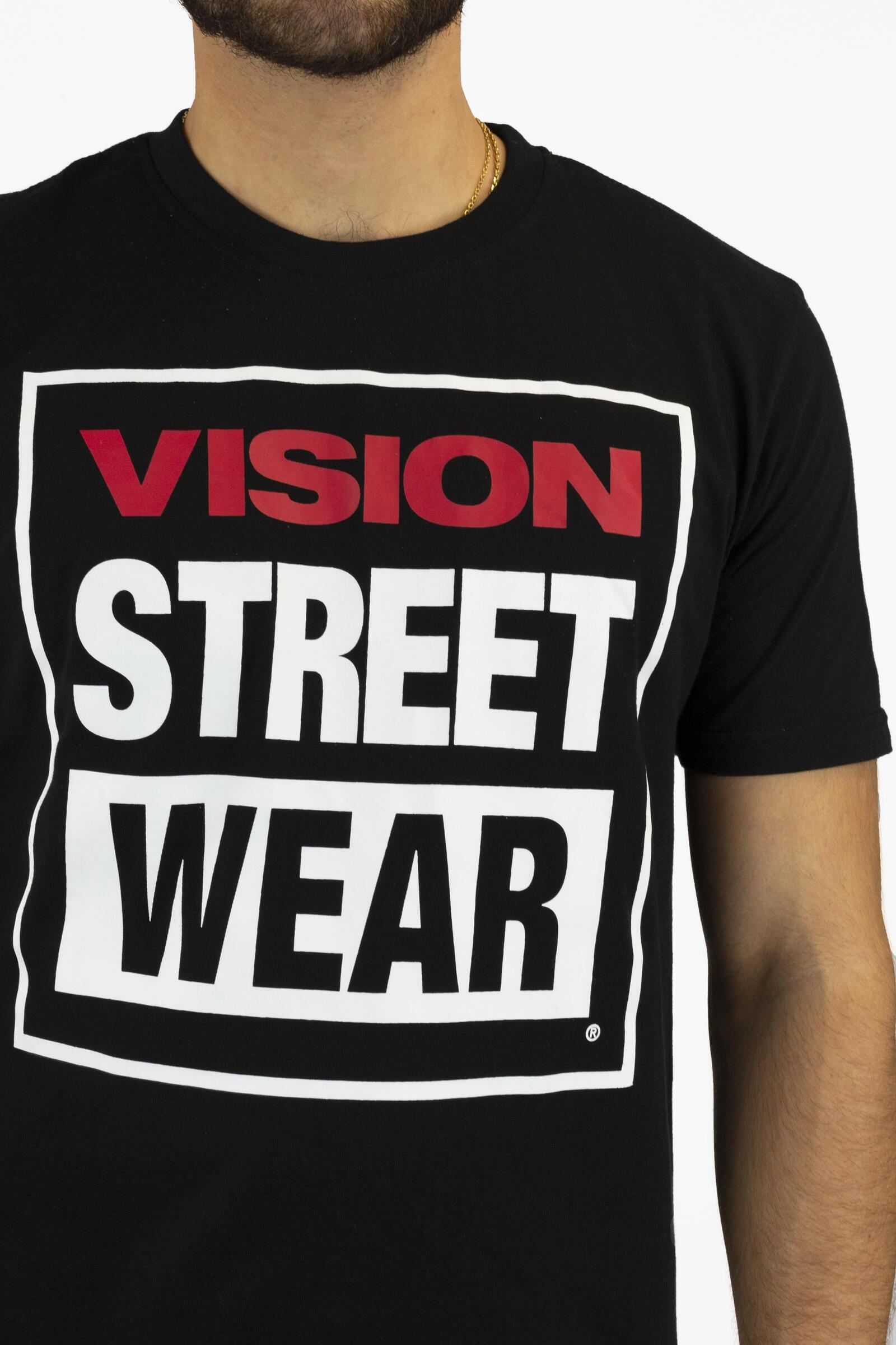 Vision Camiseta De Manga Corta Street Wear Negro 4/4