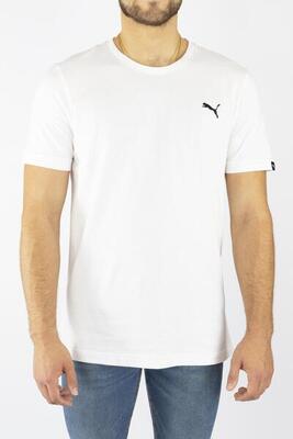 Puma Camiseta De Manga Corta Essentials Blanco Hombre