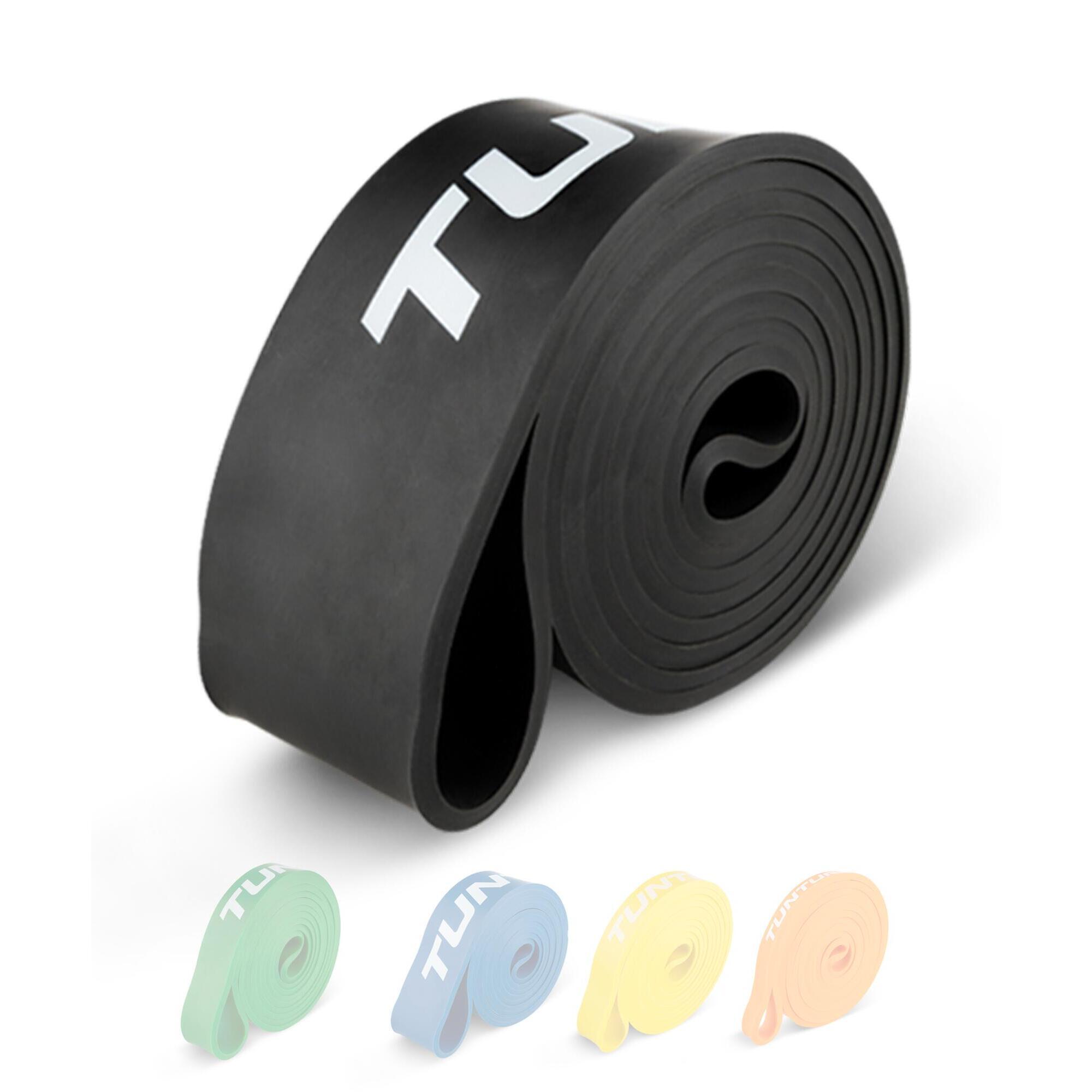 Tunturi - Bande De Force Powerband Extra Dur Pour Musculation Noir - Elastique D'Entraînement - Noir - >80 Kg - Decathlon