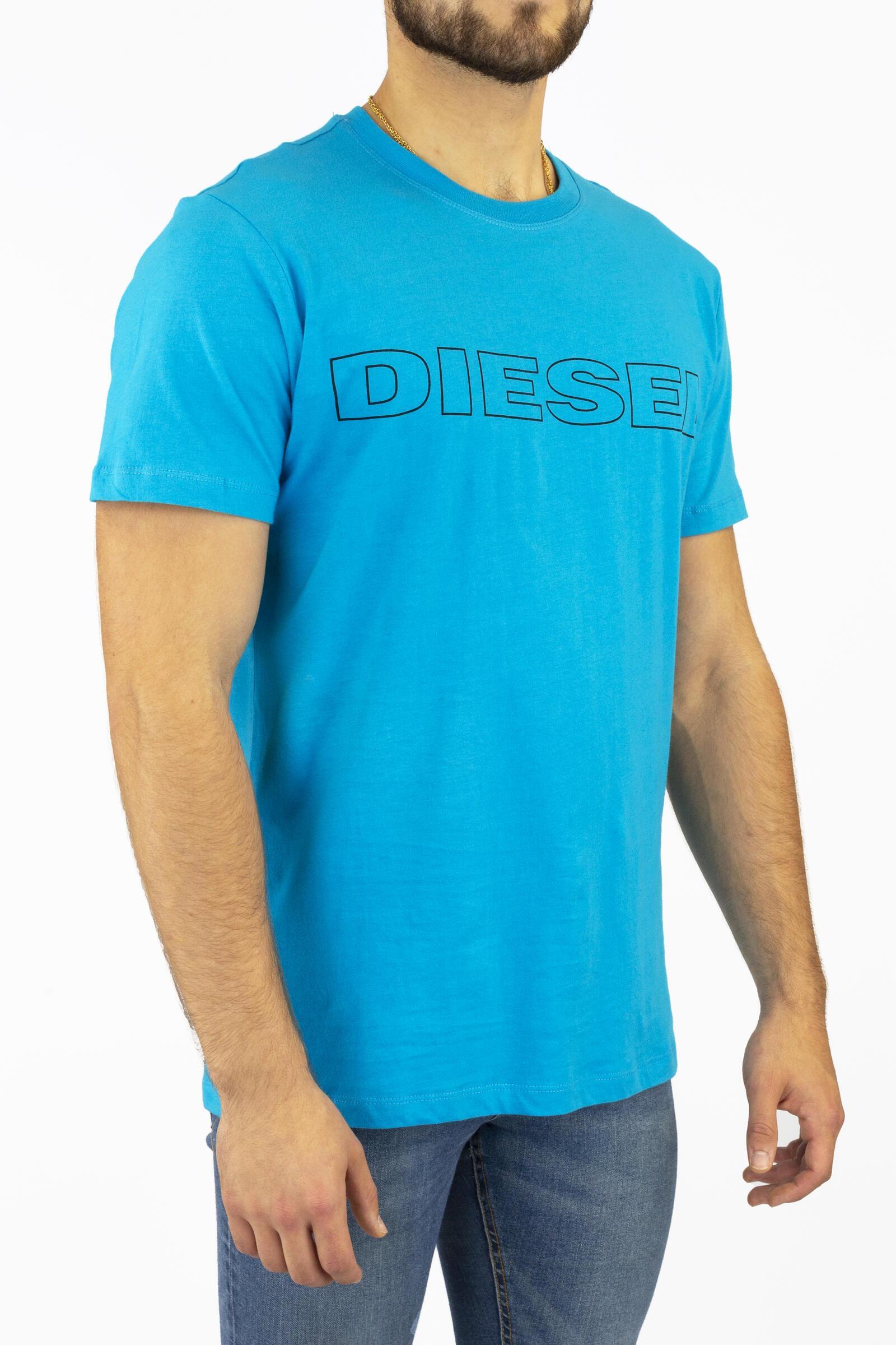 Diesel Camiseta De Manga Corta Umlt-jake Turquesa 2/4