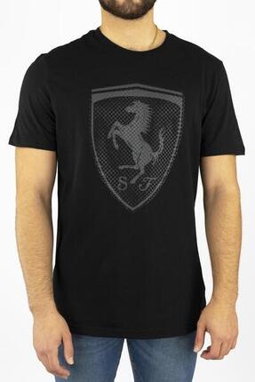 Puma Camiseta De Manga Corta Ferrari Big Logo Negro Hombre