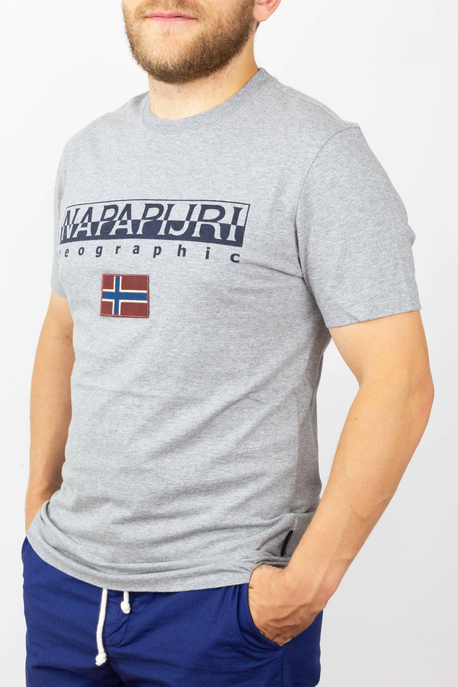 Napapijri Camiseta S-ayas Gris 2/4