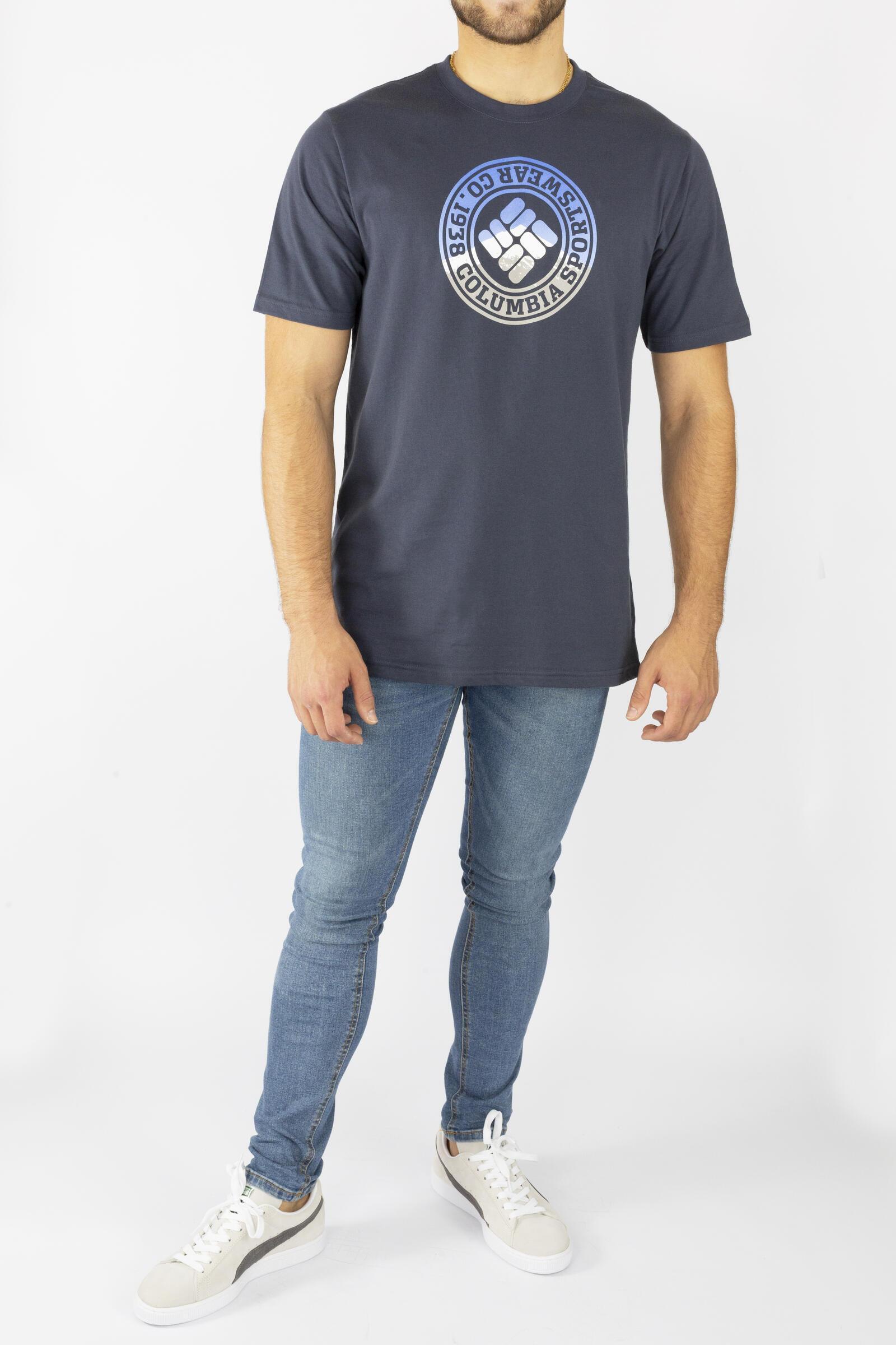 Columbia Camiseta De Manga Corta Csc Tried And True Azul 4/4