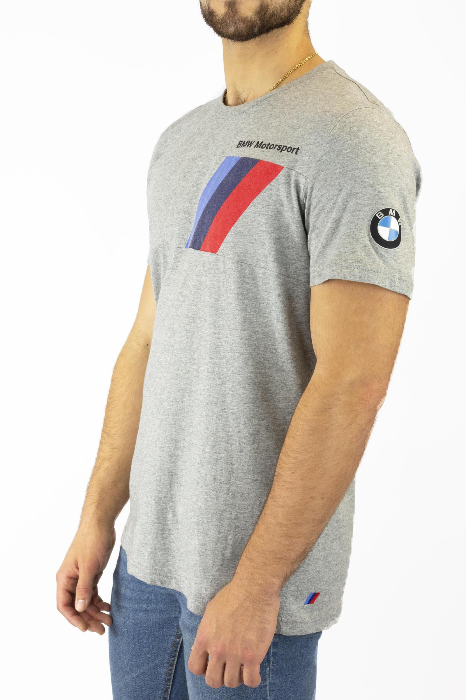 Puma Camiseta De Manga Corta Bmw Msp Gris 3/4