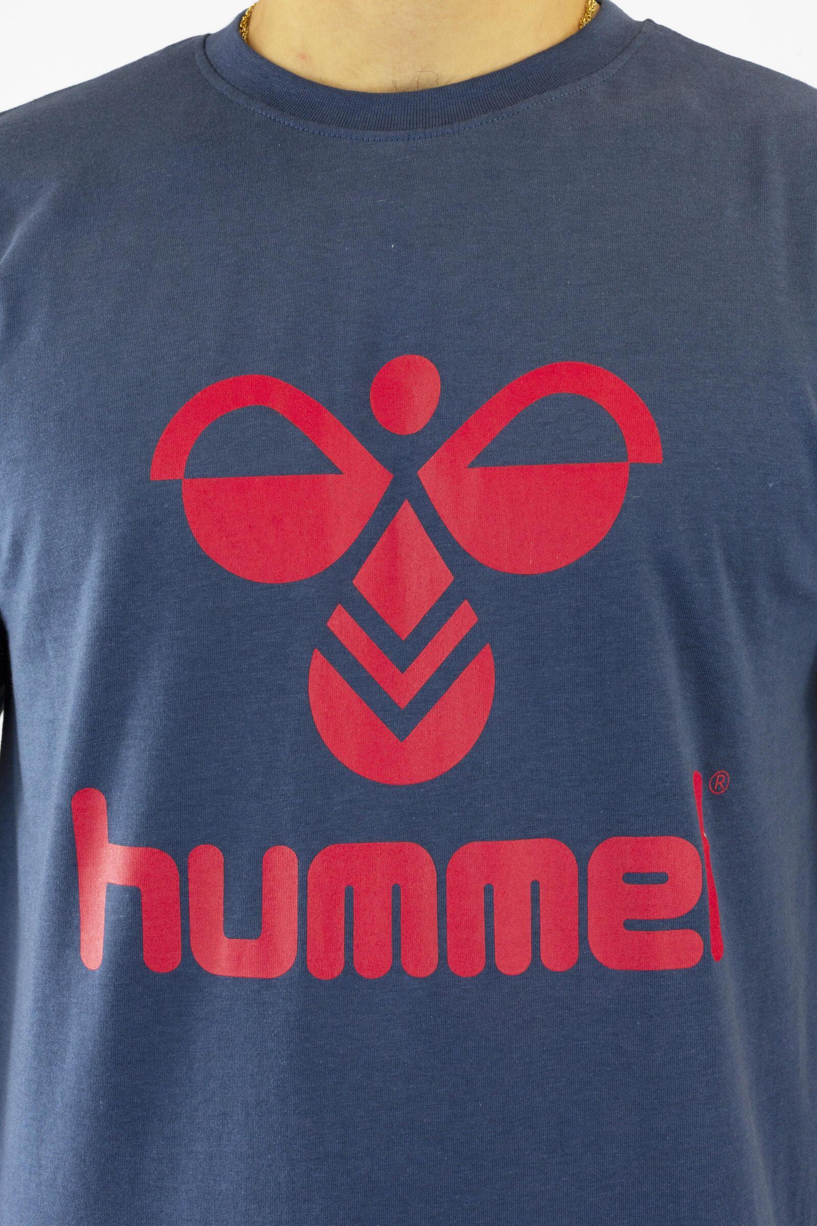 Hummel Camiseta De Manga Corta Hml Mover Cotton Azul 4/4