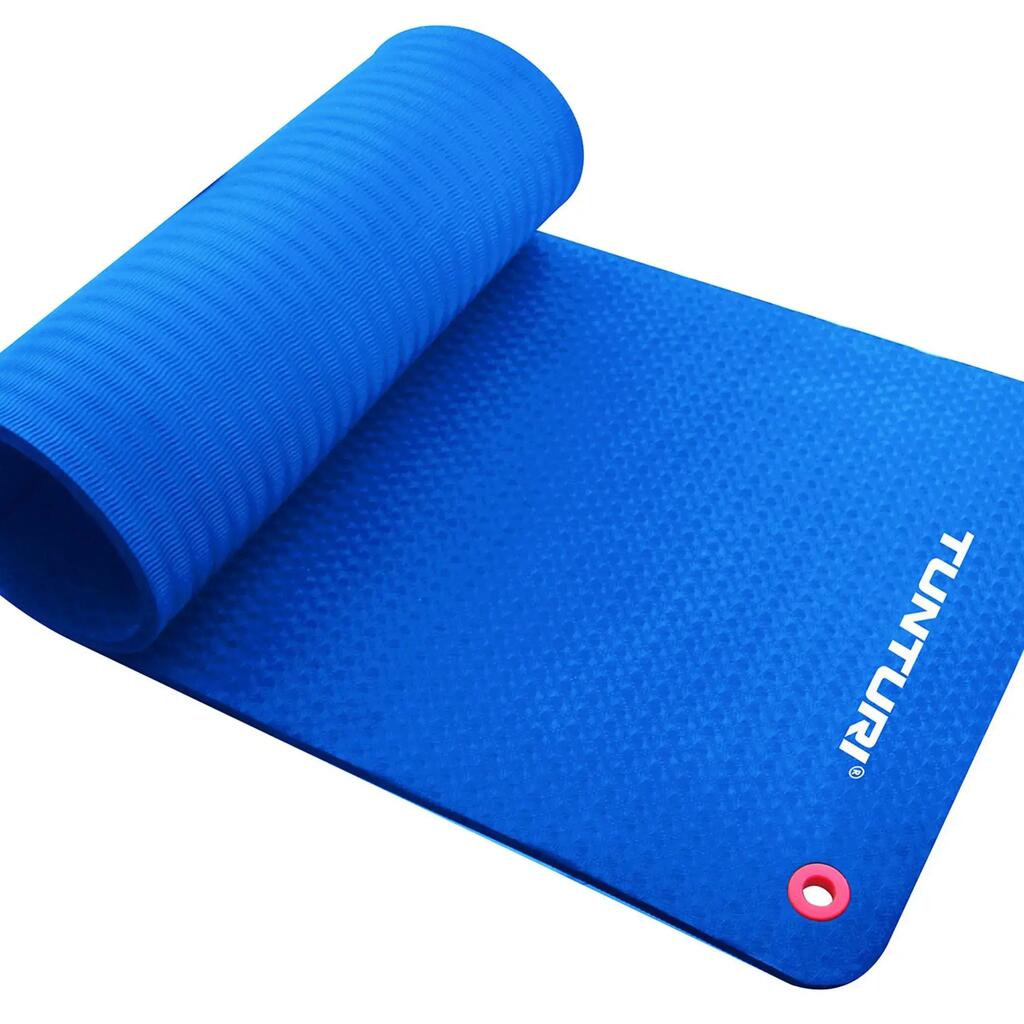 Non Slip Yoga Fitness Mat – Pro (140cm) Soft Sports Training Pad (Blue)