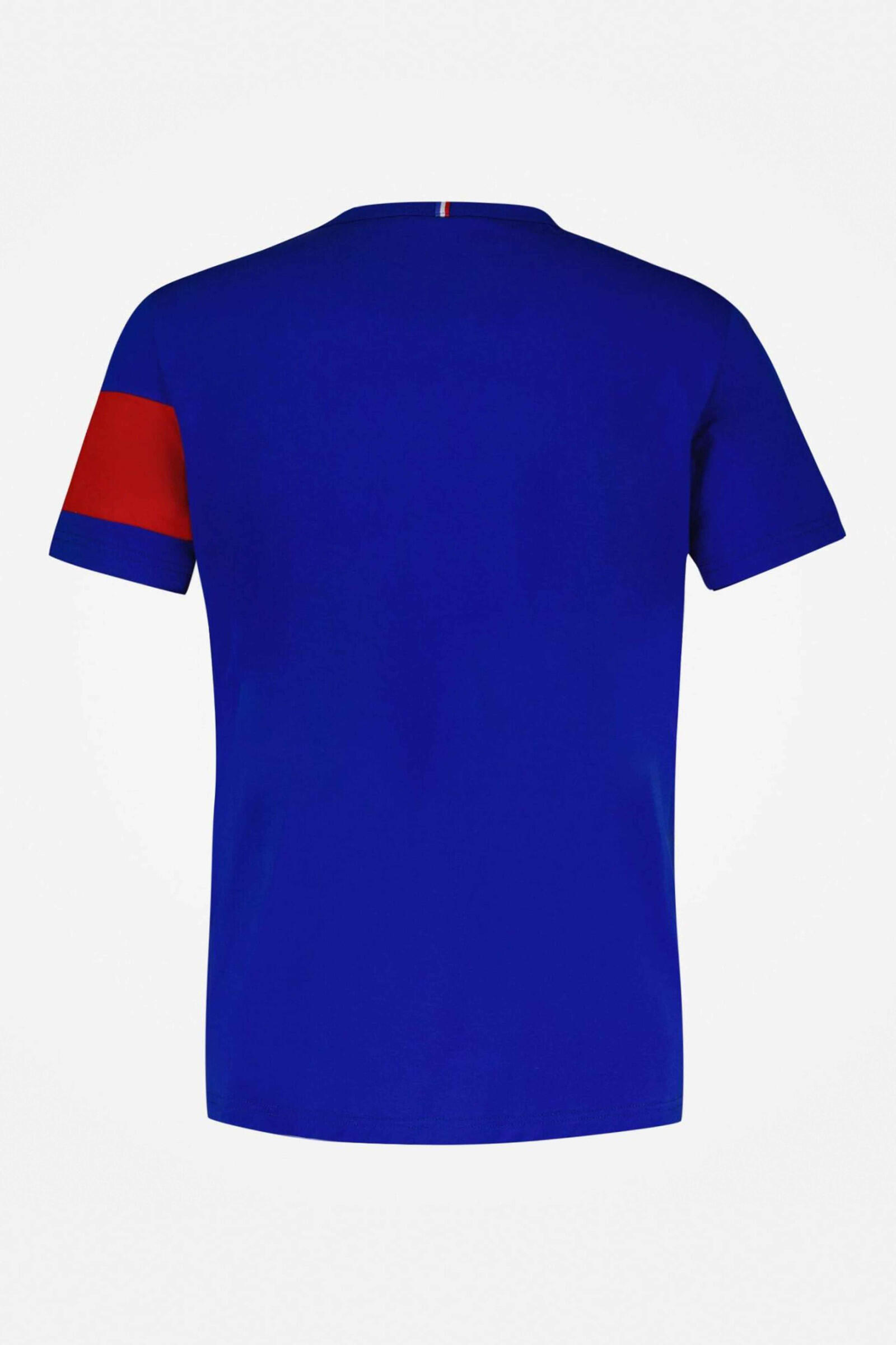 Le Coq Sportif Camiseta Tricolore Azul 2/4