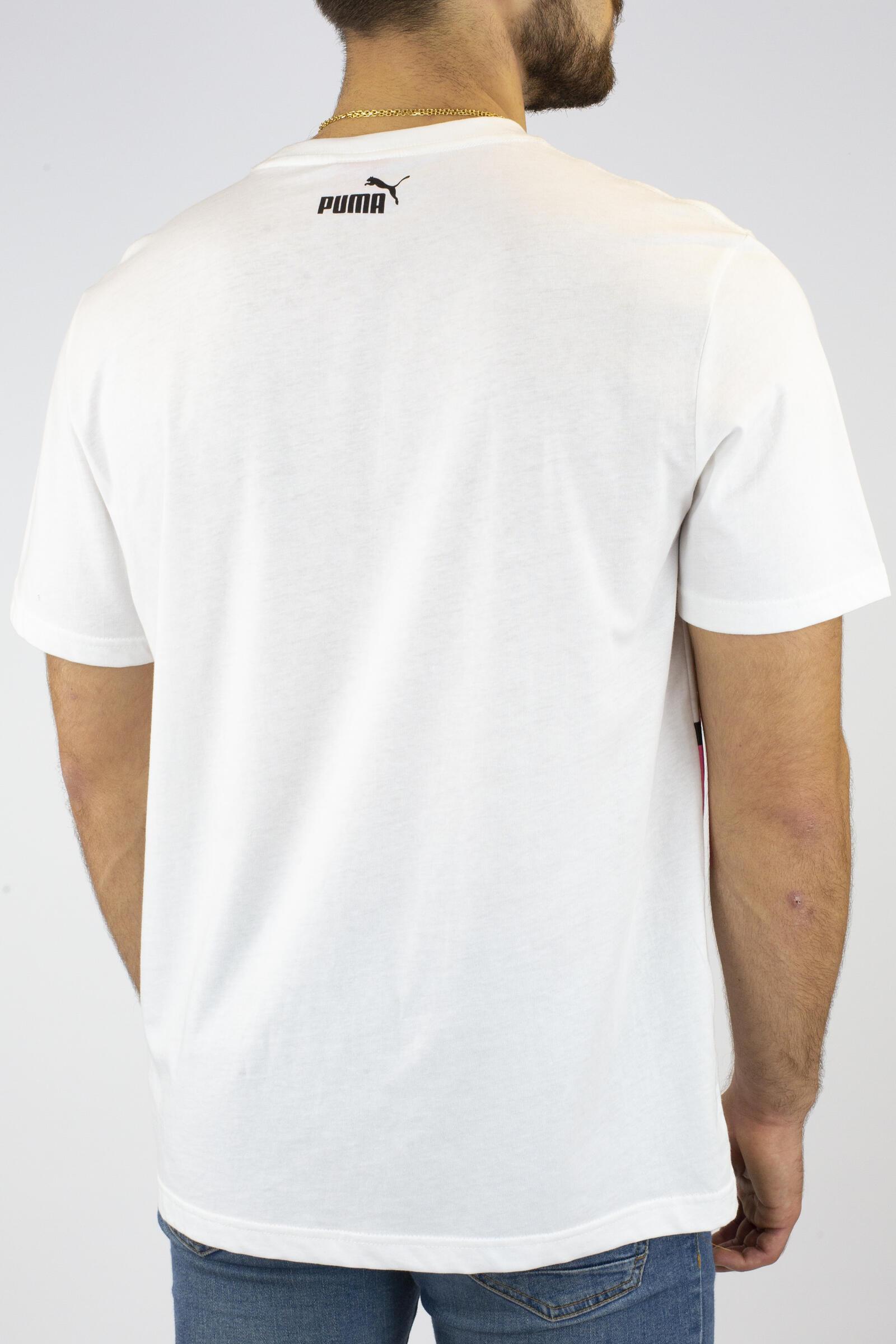 Puma Camiseta De Manga Corta Punk Graphic Blanco 3/4