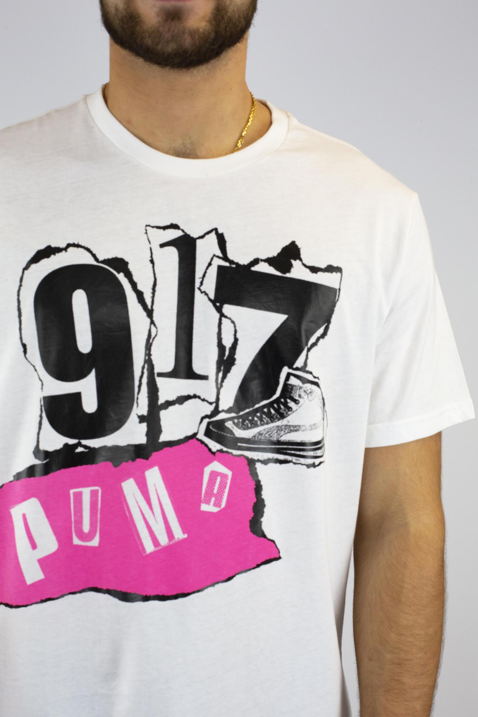 Puma Camiseta De Manga Corta Punk Graphic Blanco 4/4