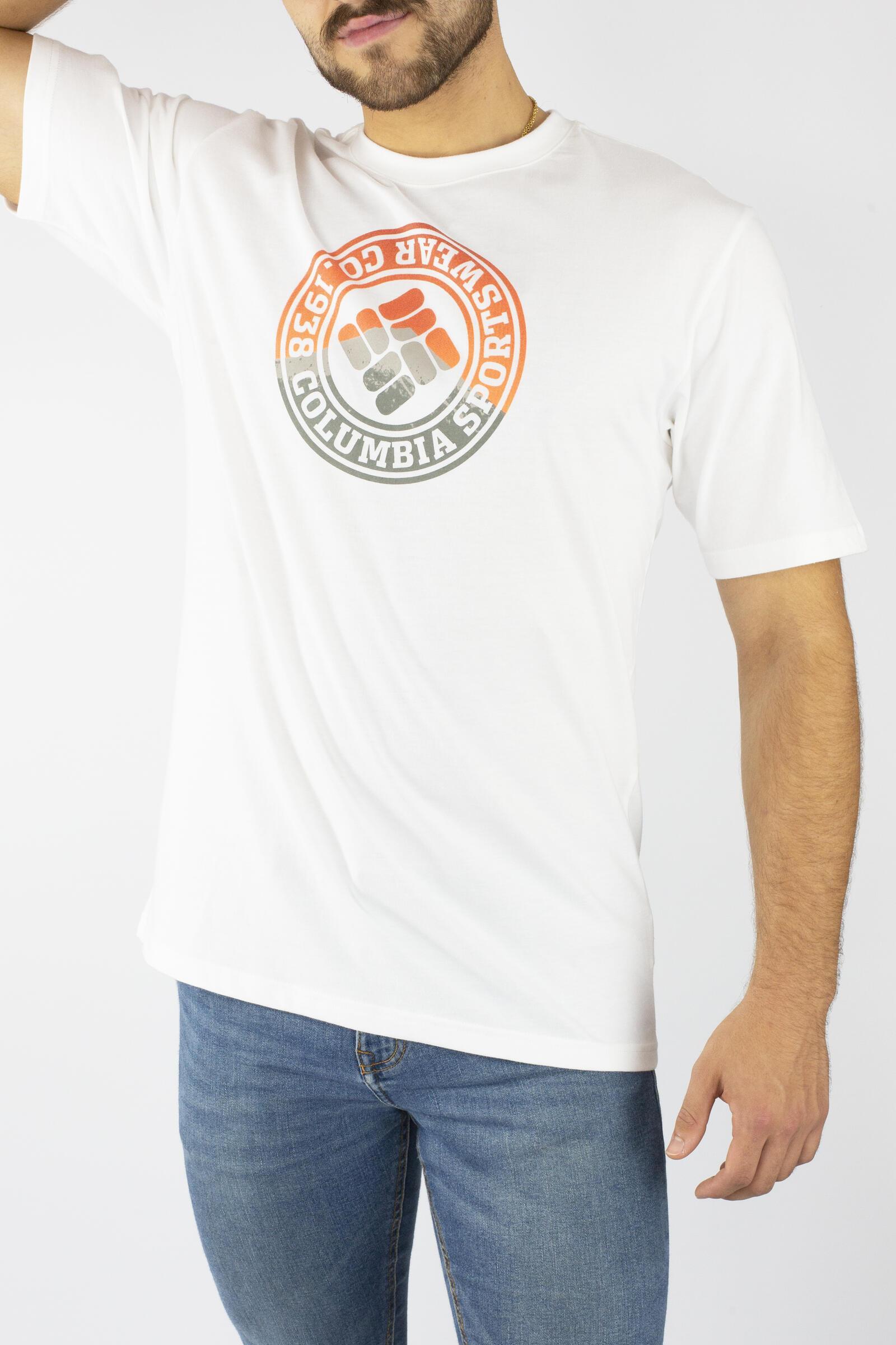 Columbia Camiseta De Manga Corta Csc Tried And True Blanco 2/4