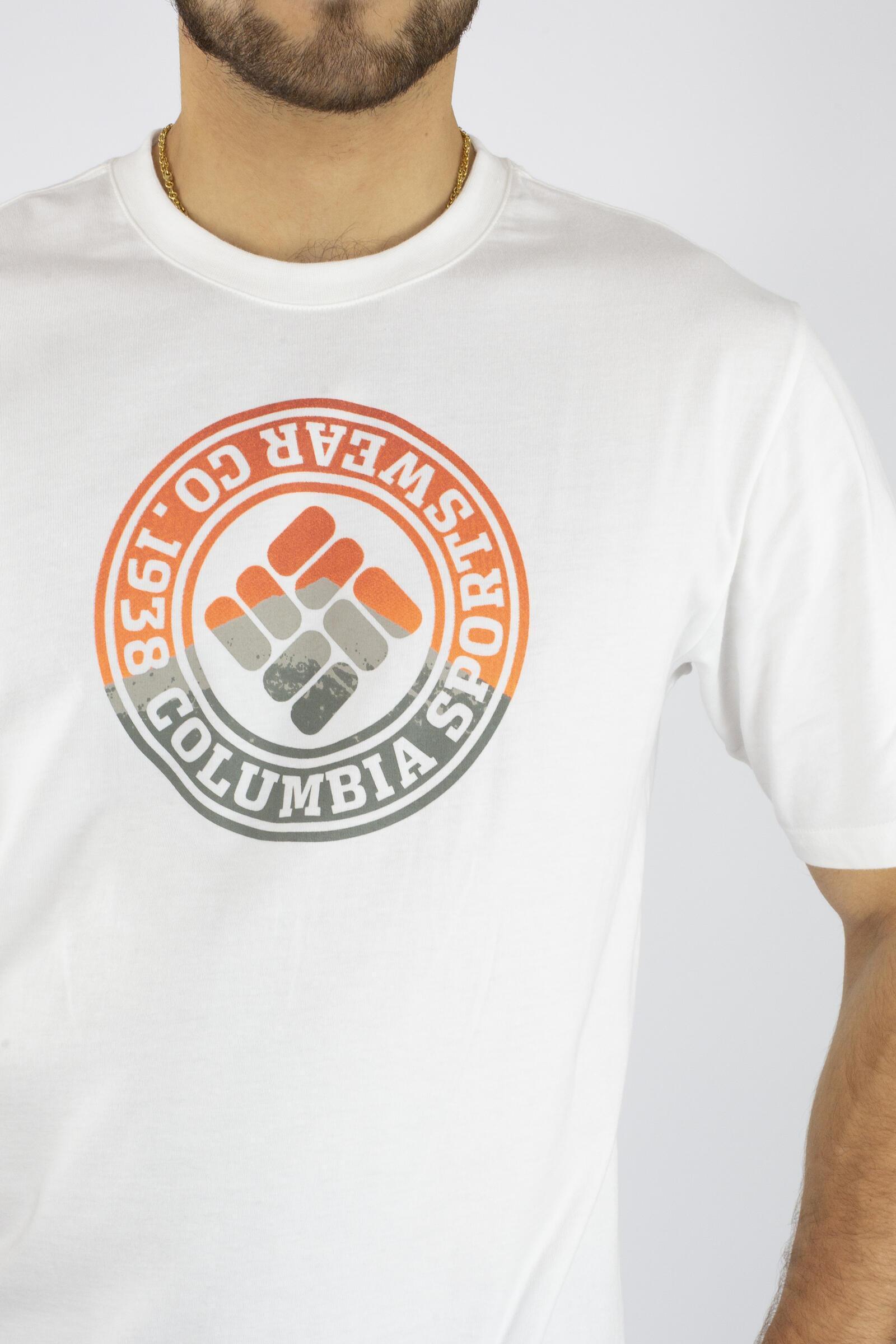 Columbia Camiseta De Manga Corta Csc Tried And True Blanco 4/4