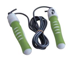 Corde à sauter avec compteur verte