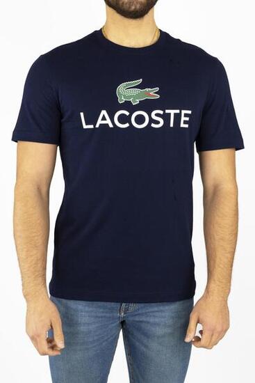 Lacoste Camiseta Con Logo Azul Hombre