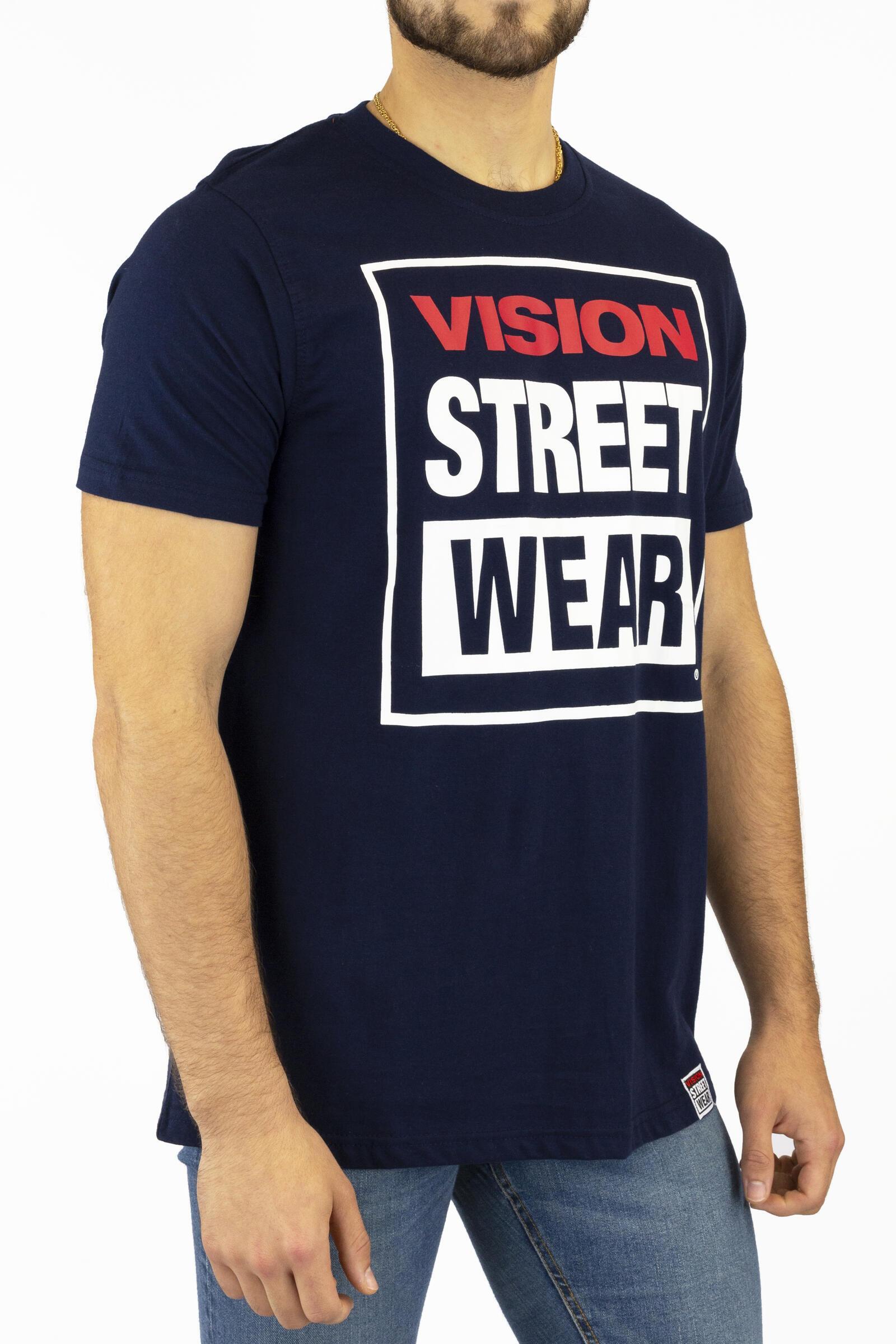 Vision Camiseta De Manga Corta Street Wear Azul 2/4