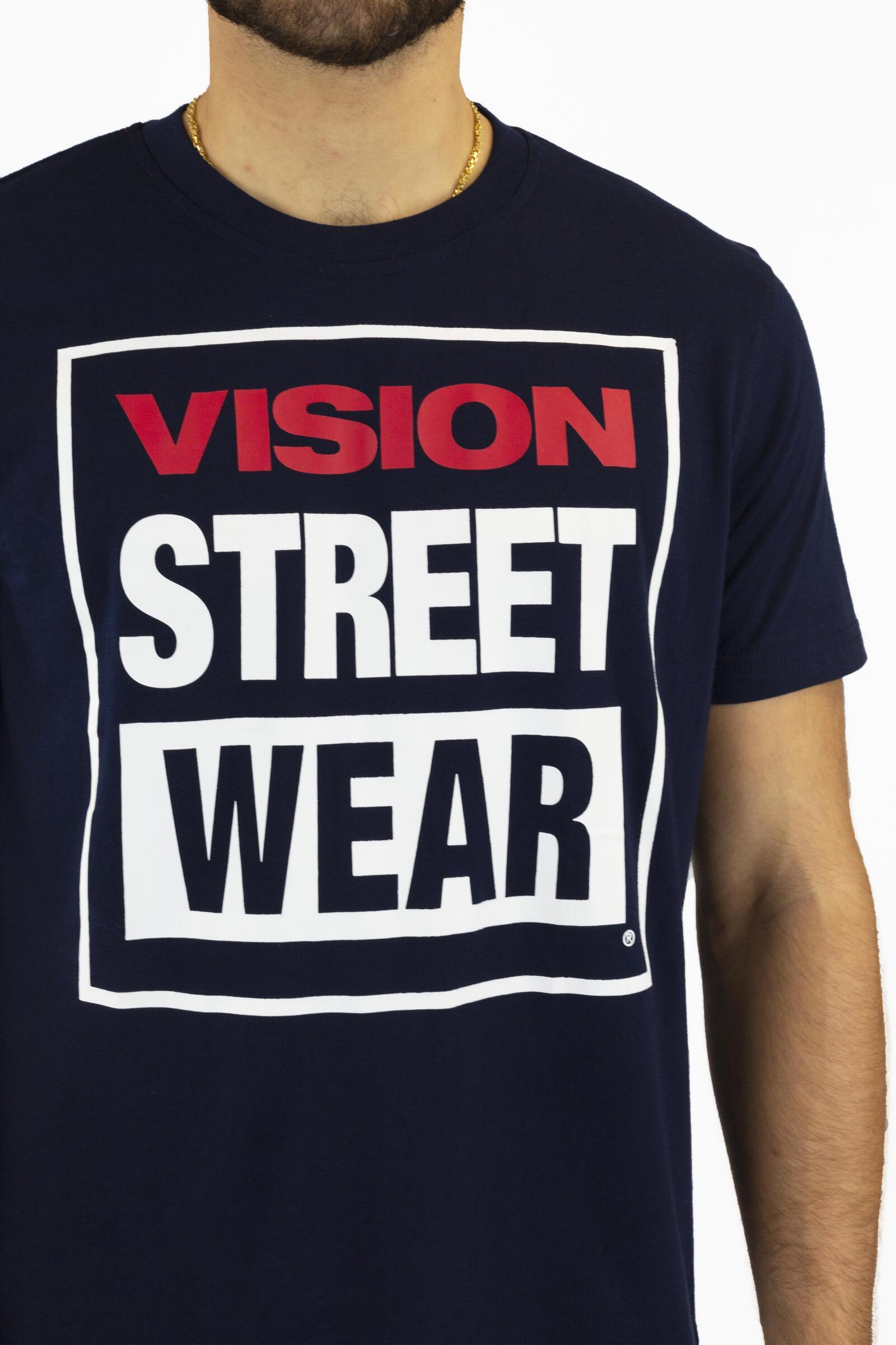 Vision Camiseta De Manga Corta Street Wear Azul 4/4