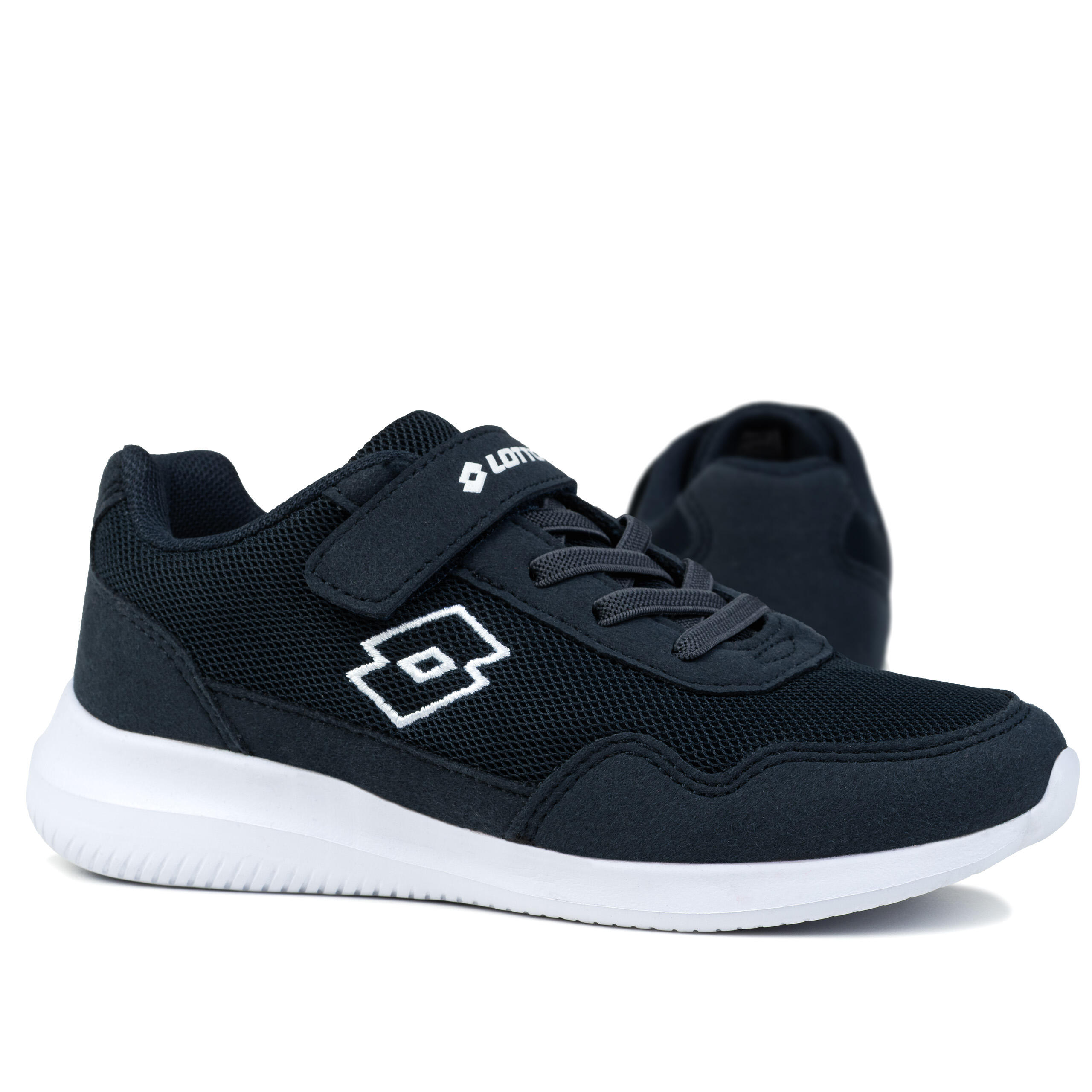 Lotto Connect K zapatillas infantiles, mesh reforzado, velcro y elásticos 7/7