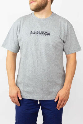 Napapijri Camiseta S-box Gris Hombre