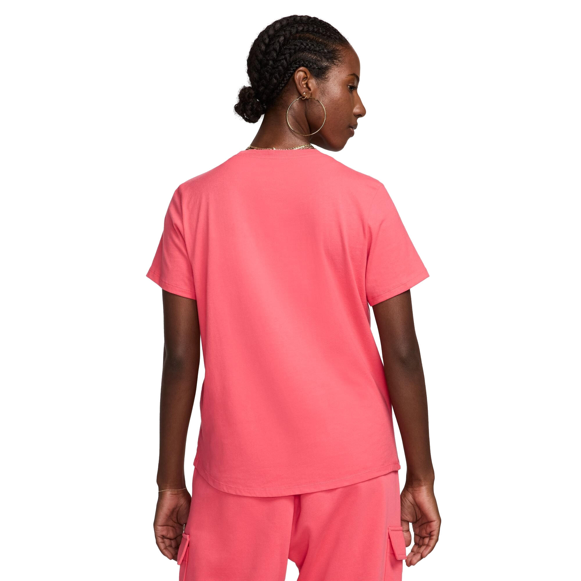 T-shirt donna nike club essentials - rosa 2/3