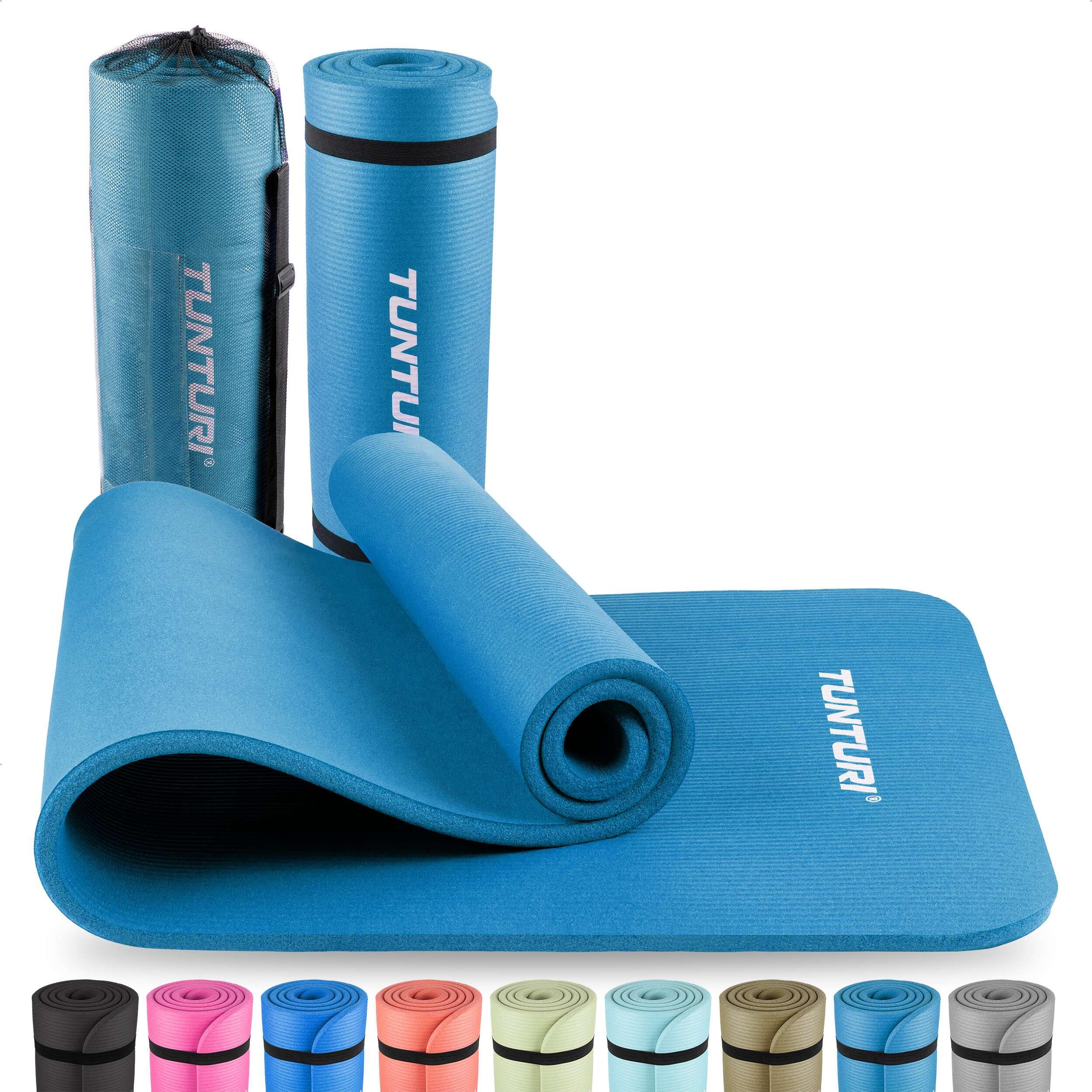 TUNTURI Gymnastikmatte - Fitnessmatte extra dick - Rutschfest - Yogamatte - 1,5 cm dick