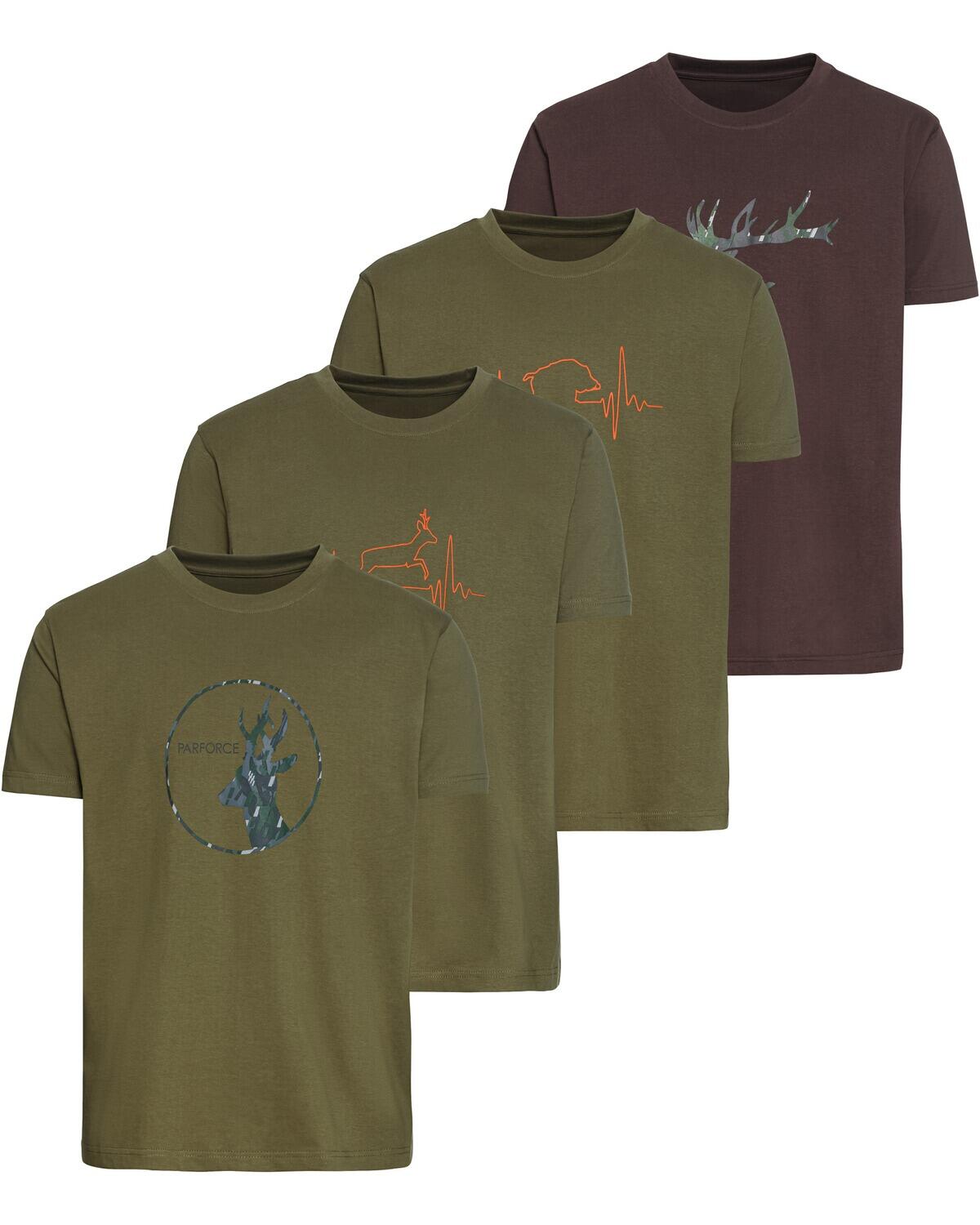 PARFORCE T-Shirts 4er-Pack Jagdprint