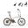 Bicicletă electrică pliabilă ADO Carbon, transmisie cu curea, GPS, 14,5 kg