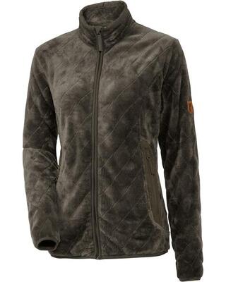 Damen Kuschelfleece-Steppjacke