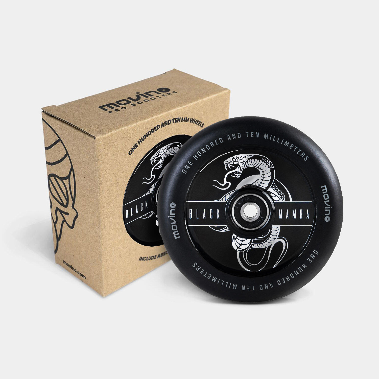 Kółka do hulajnogi wyczynowej dla dzieci Movino Black Mamba Stunt Wheels 88A 110 1/3