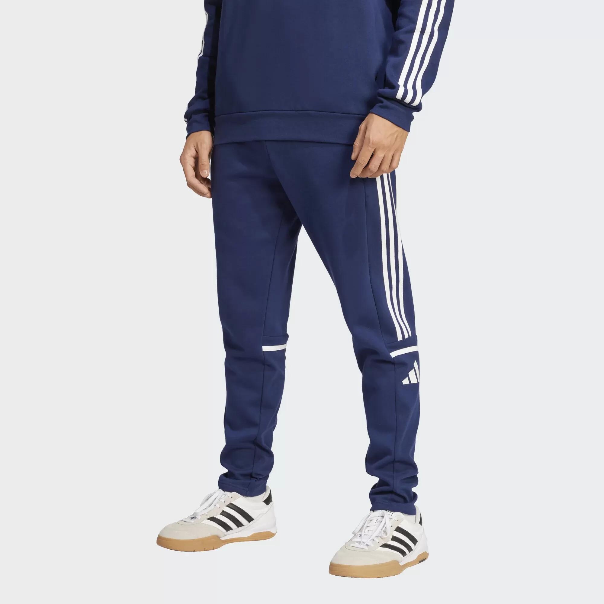 Pantatuta uomo (fleece) adidas blu 2/9