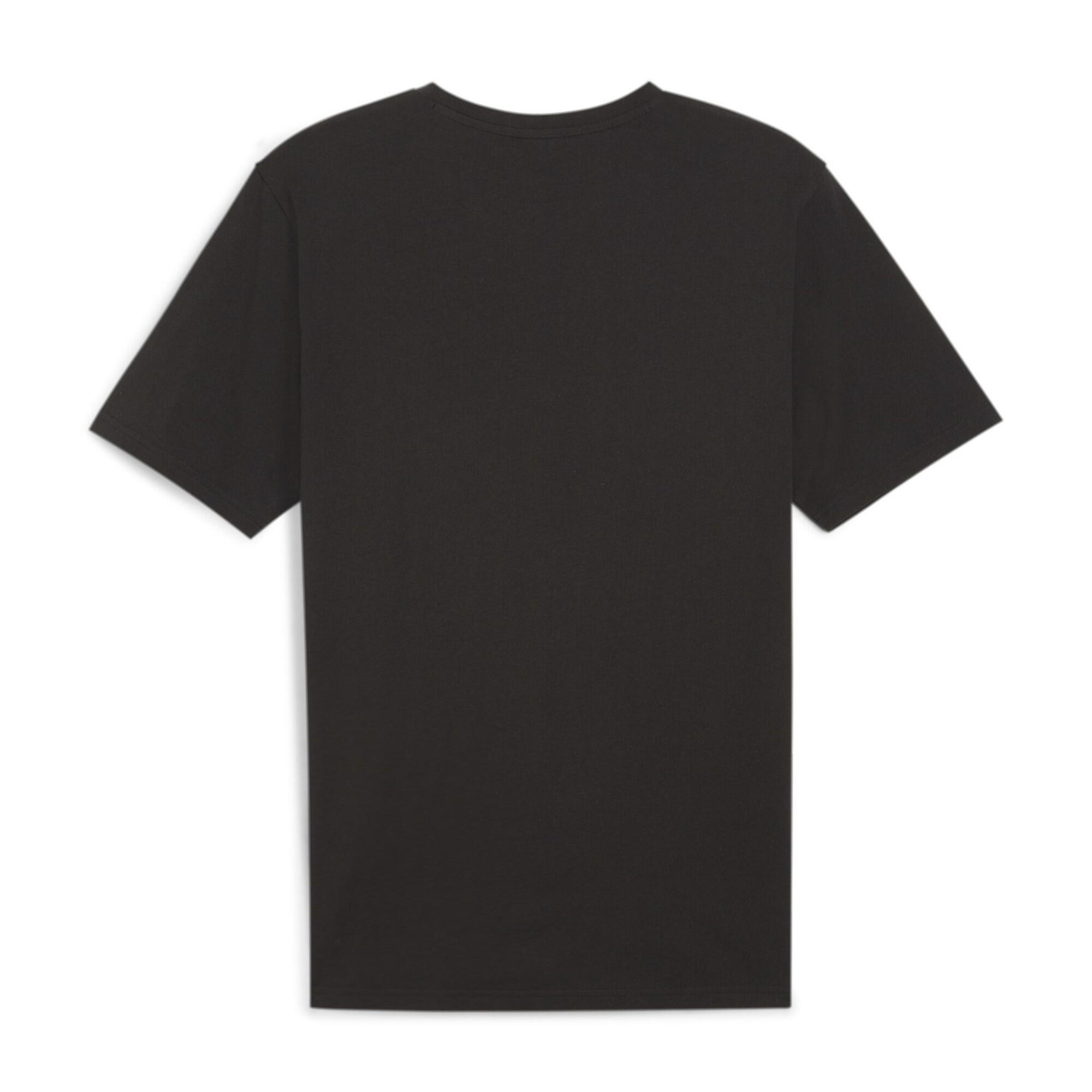 Camiseta Niño Puma Teamrise Logo Jersey Cotton Jr Negro 2/2