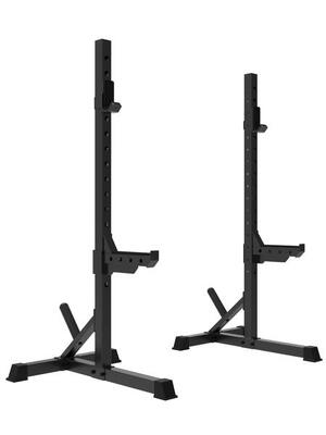 Haltersteunen - squat standaard - 200kg belastbaar - in hoogte verstelbaar