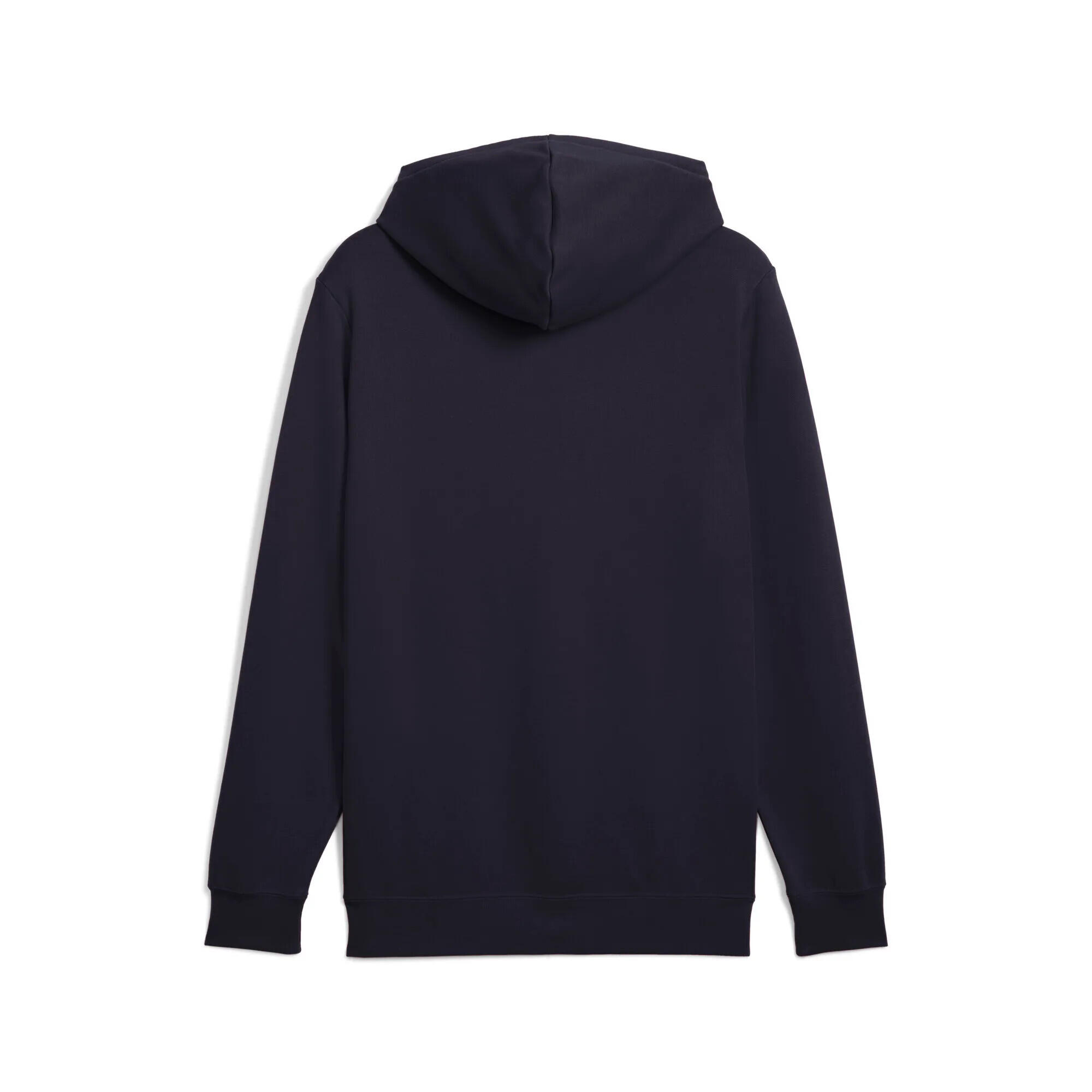 Felpa Con Cappuccio Logo Uomo Puma ESS No.1 Blu Navy 2/6
