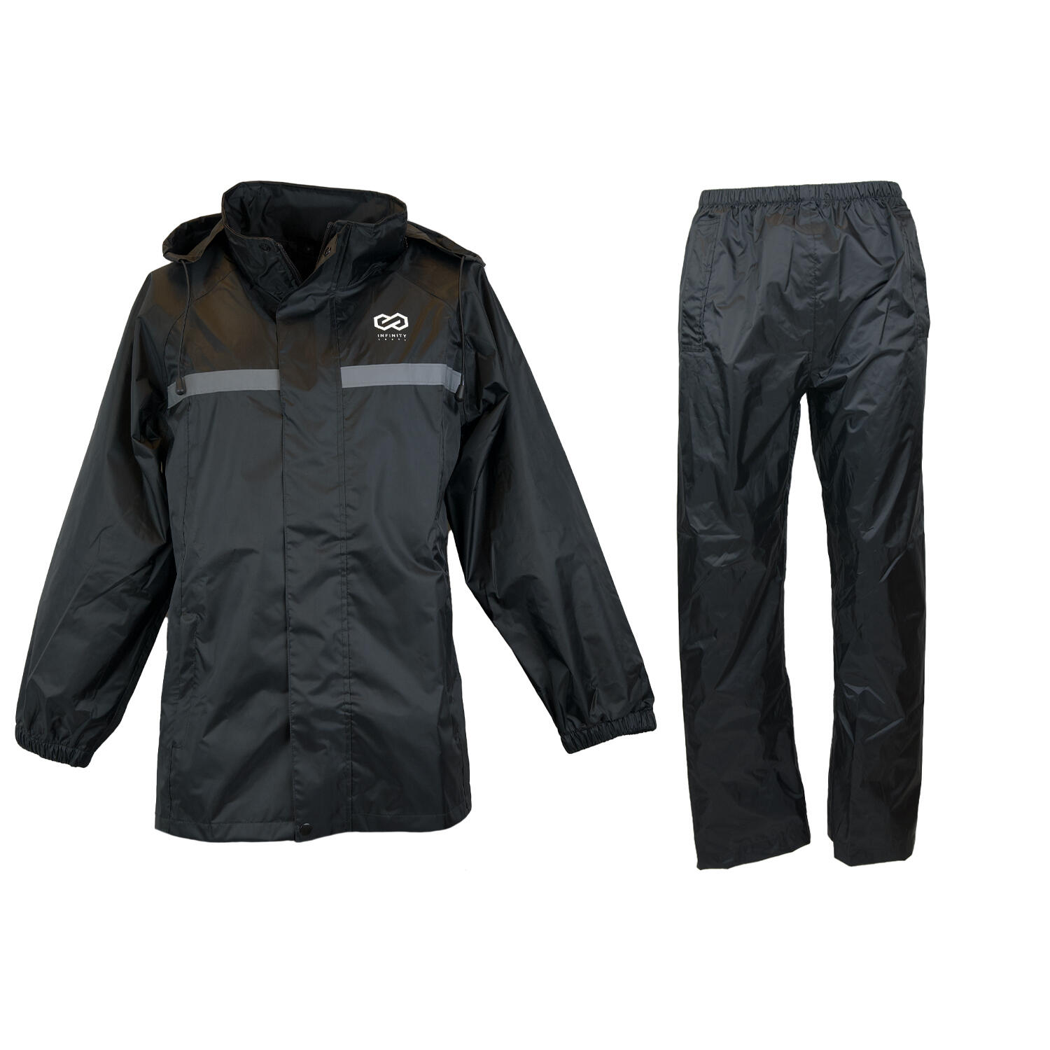 Regenpak Dames & Heren L – Waterdicht Ademend Reflecterend – Zwart 5/5