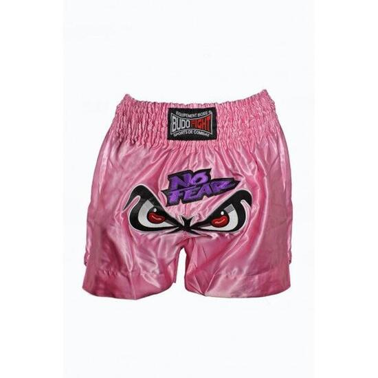 Pantaloncini da boxe thailandese No Fear rosa