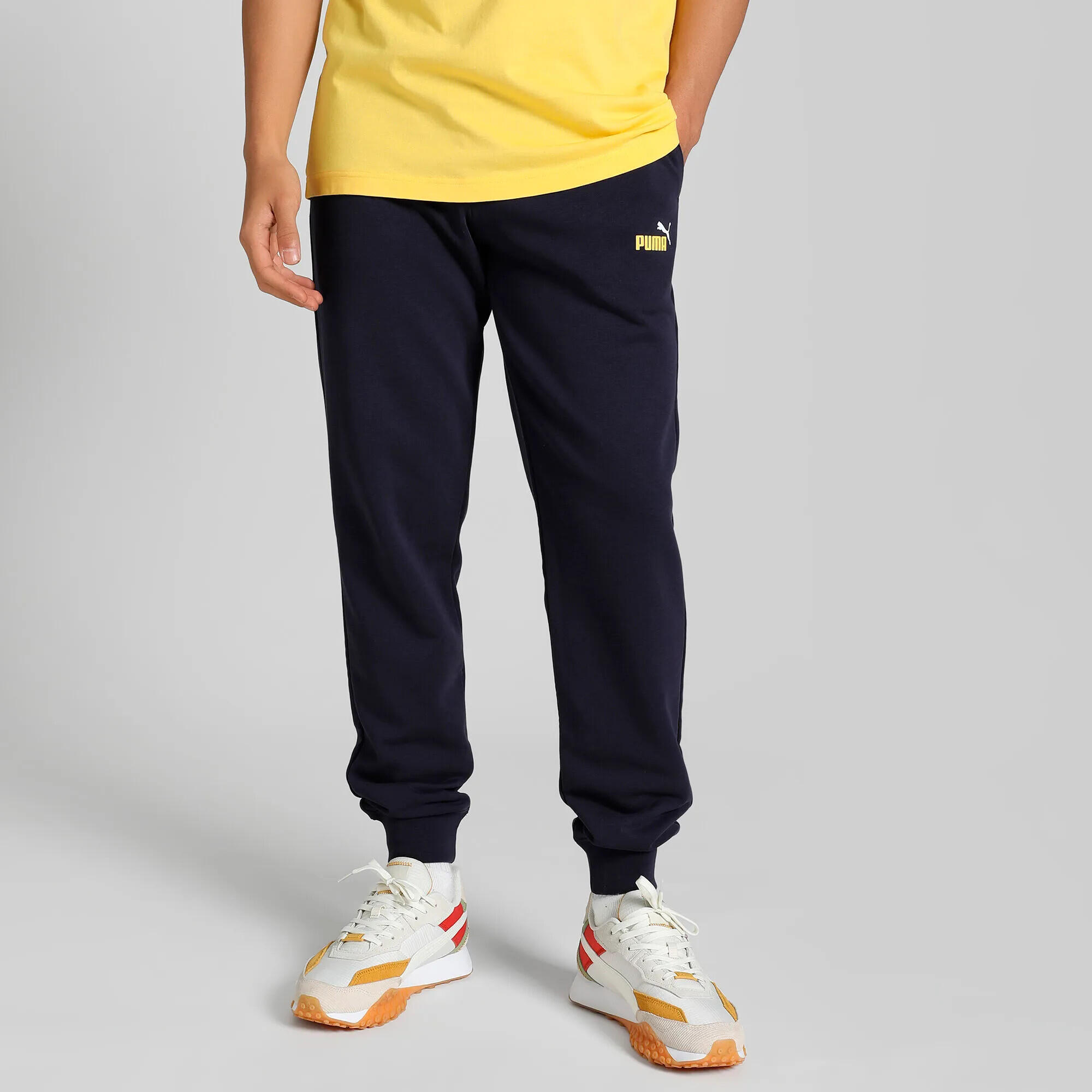 Pantalon De Jogging Style Logo ESSENTIALS Homme (Bleu Marine) 3/7