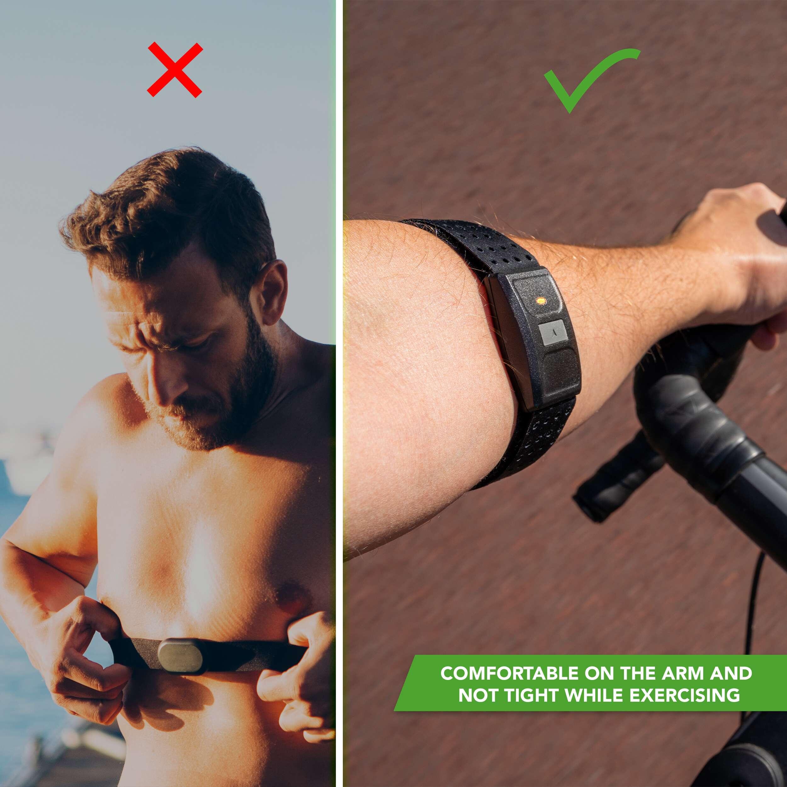 Opaska do pomiaru tętna na ramię lub przedramię TUNTURI ARMBAND 3/7