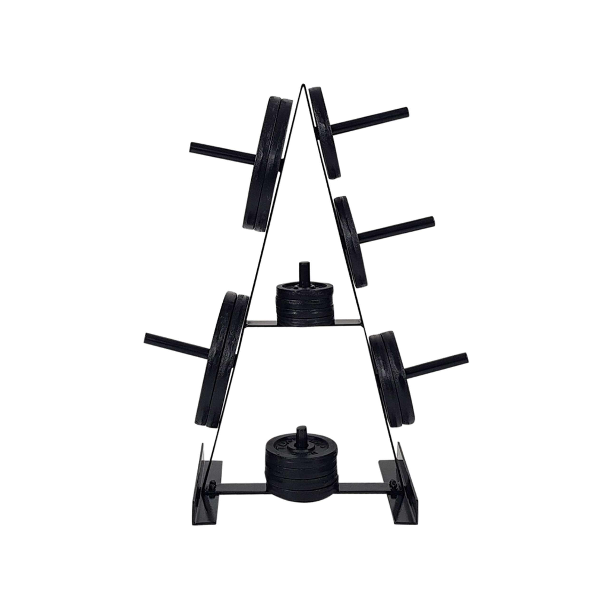 Support de rangement rack pour disques et poids diamètre 30mm noir 7/7